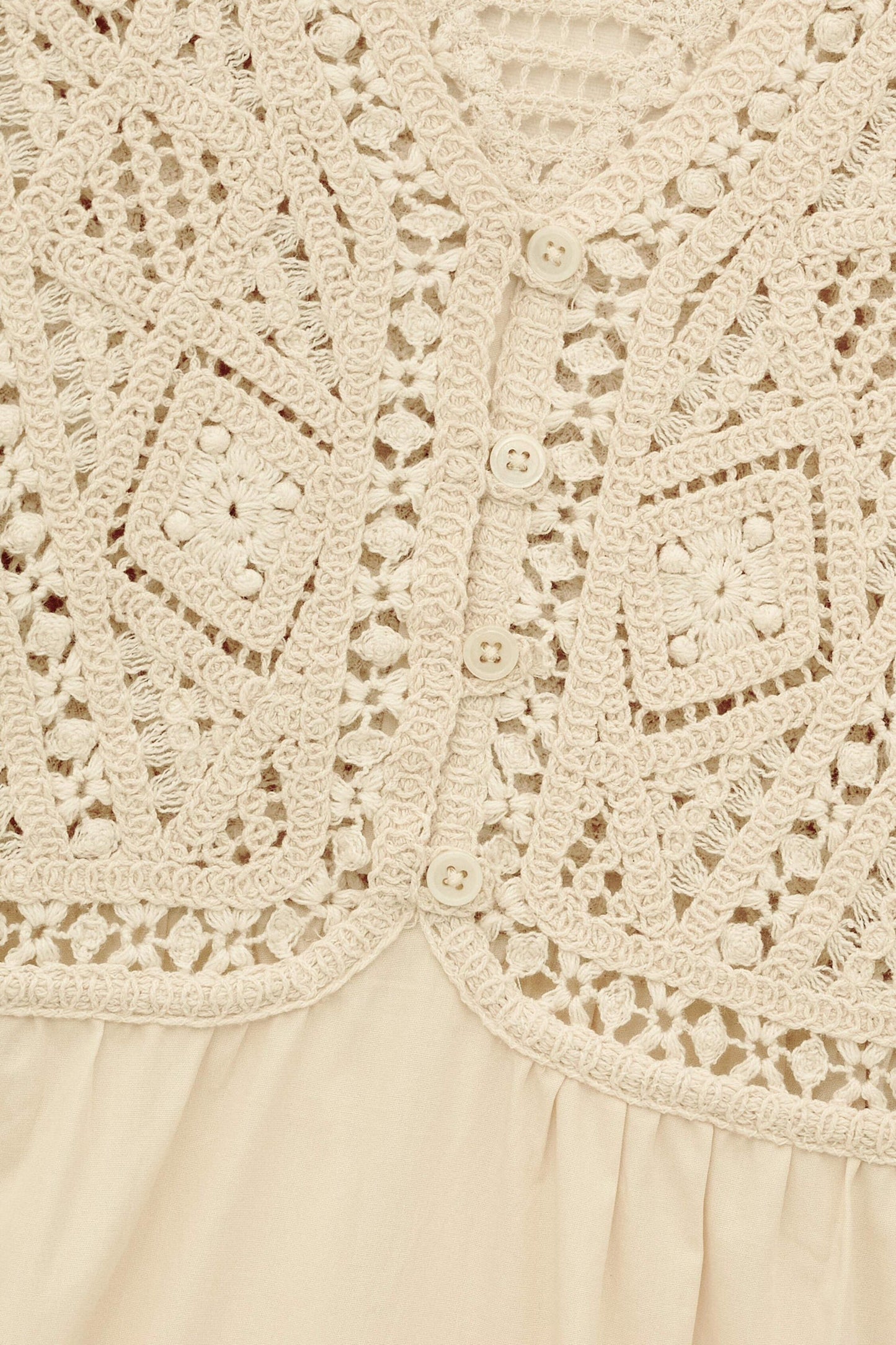 ba&sh Midi Dress Sandy Off-White