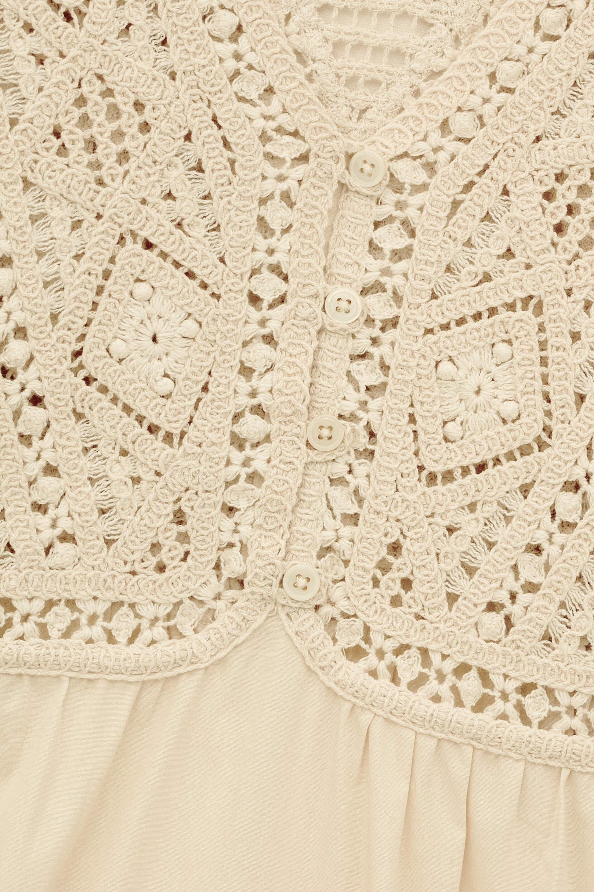 ba&sh Midi Dress Sandy Off-White