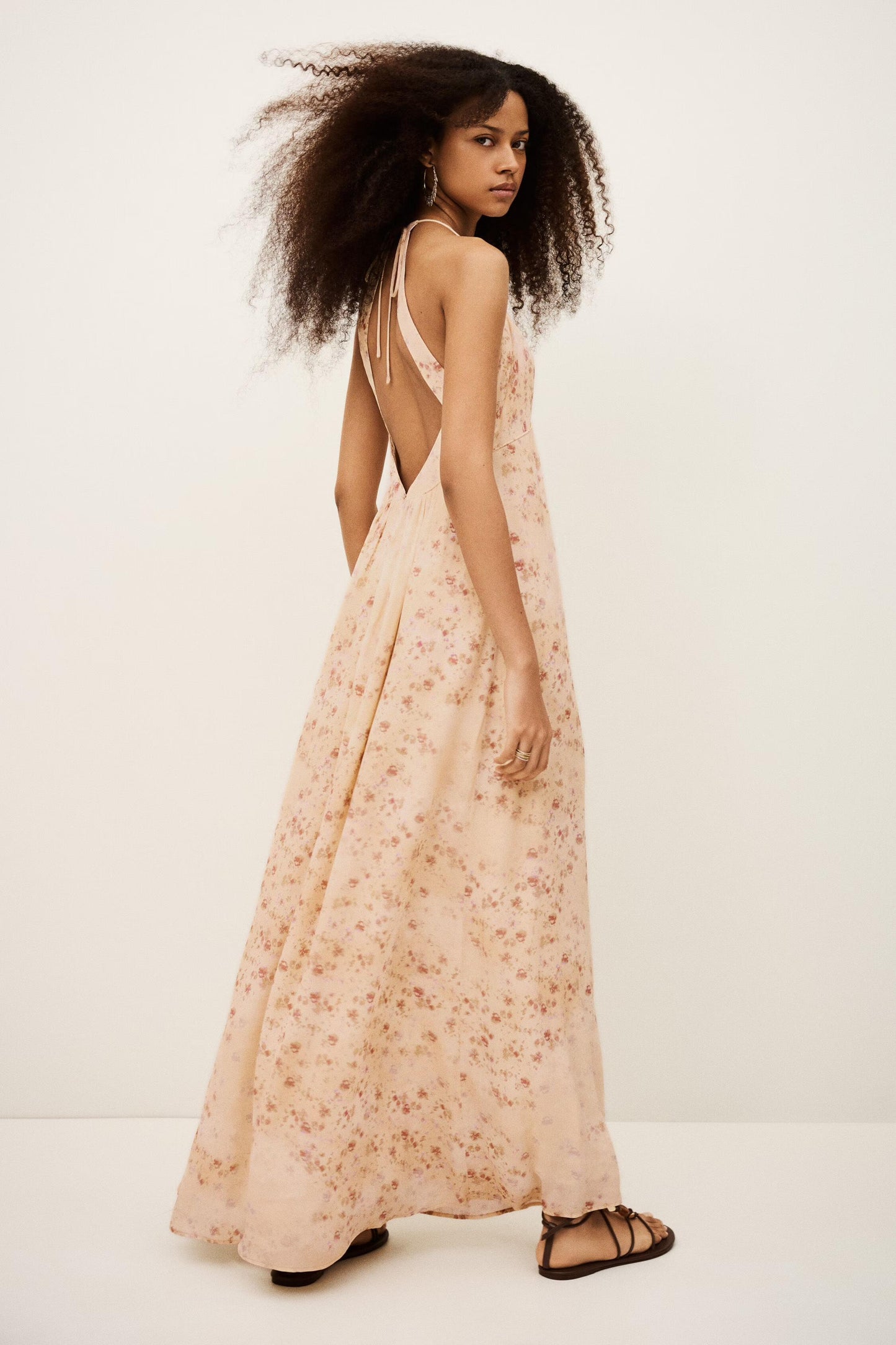 ba&sh Open Back Maxi Dress Natz Off-White