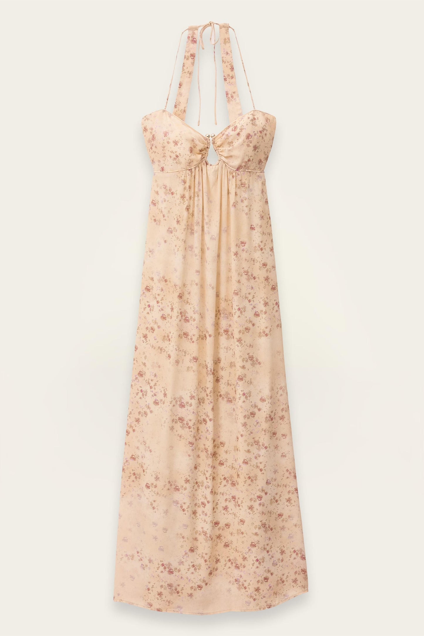 ba&sh Open Back Maxi Dress Natz Off-White