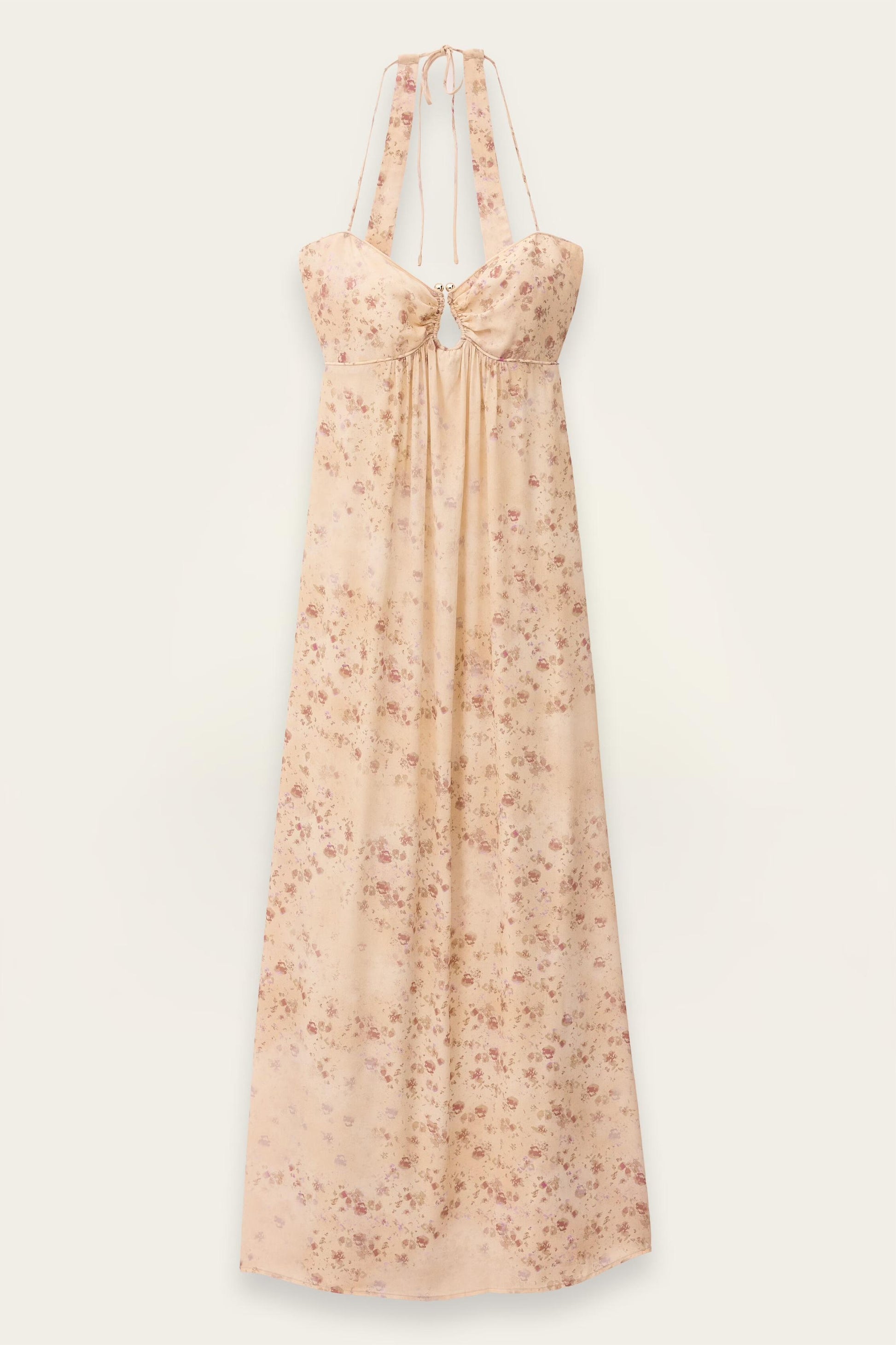 ba&sh Open Back Maxi Dress Natz Off-White