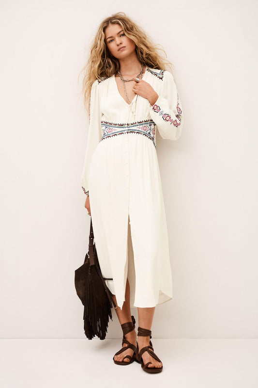 ba&sh Dress Tina Off-White