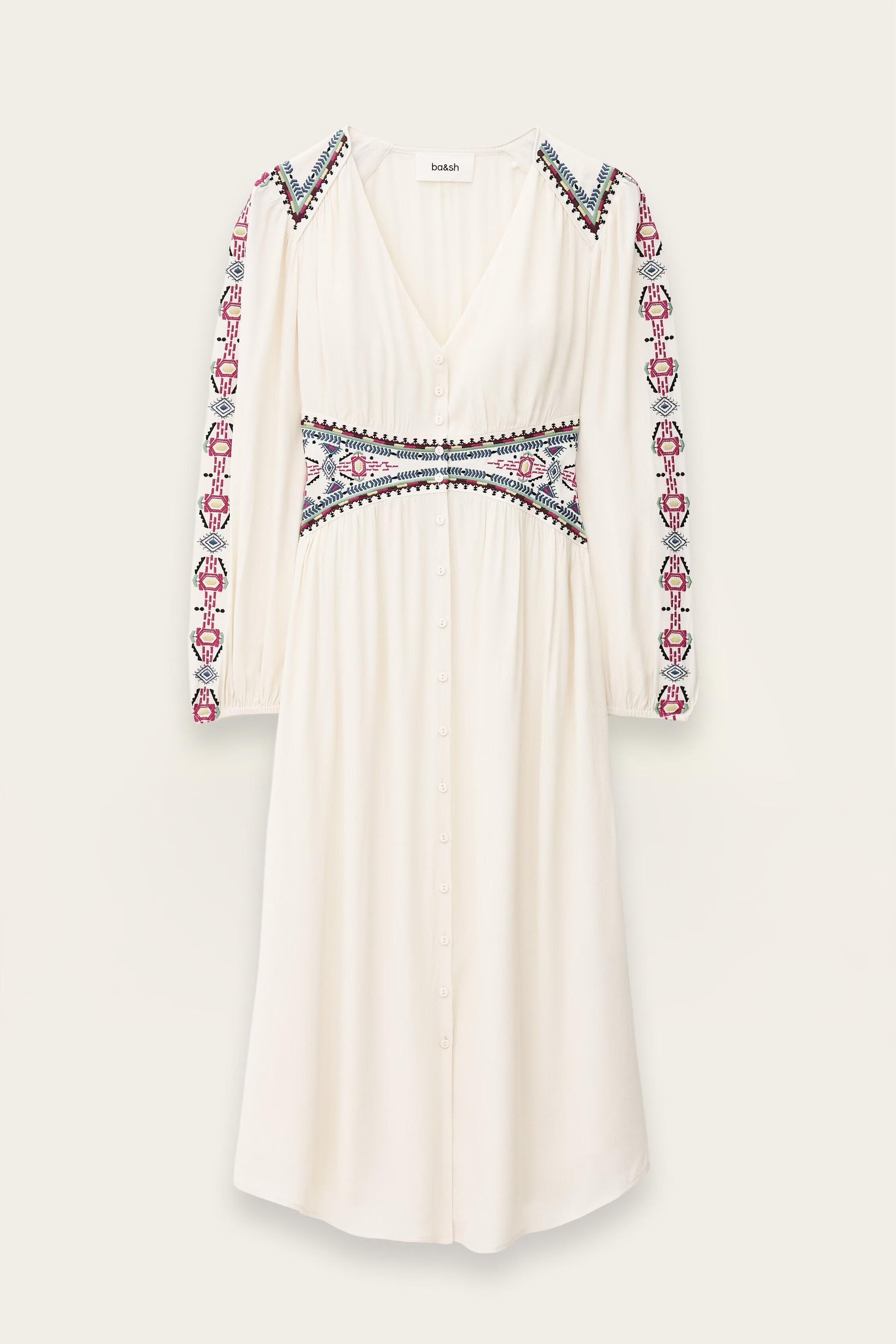 ba&sh Dress Tina Off-White