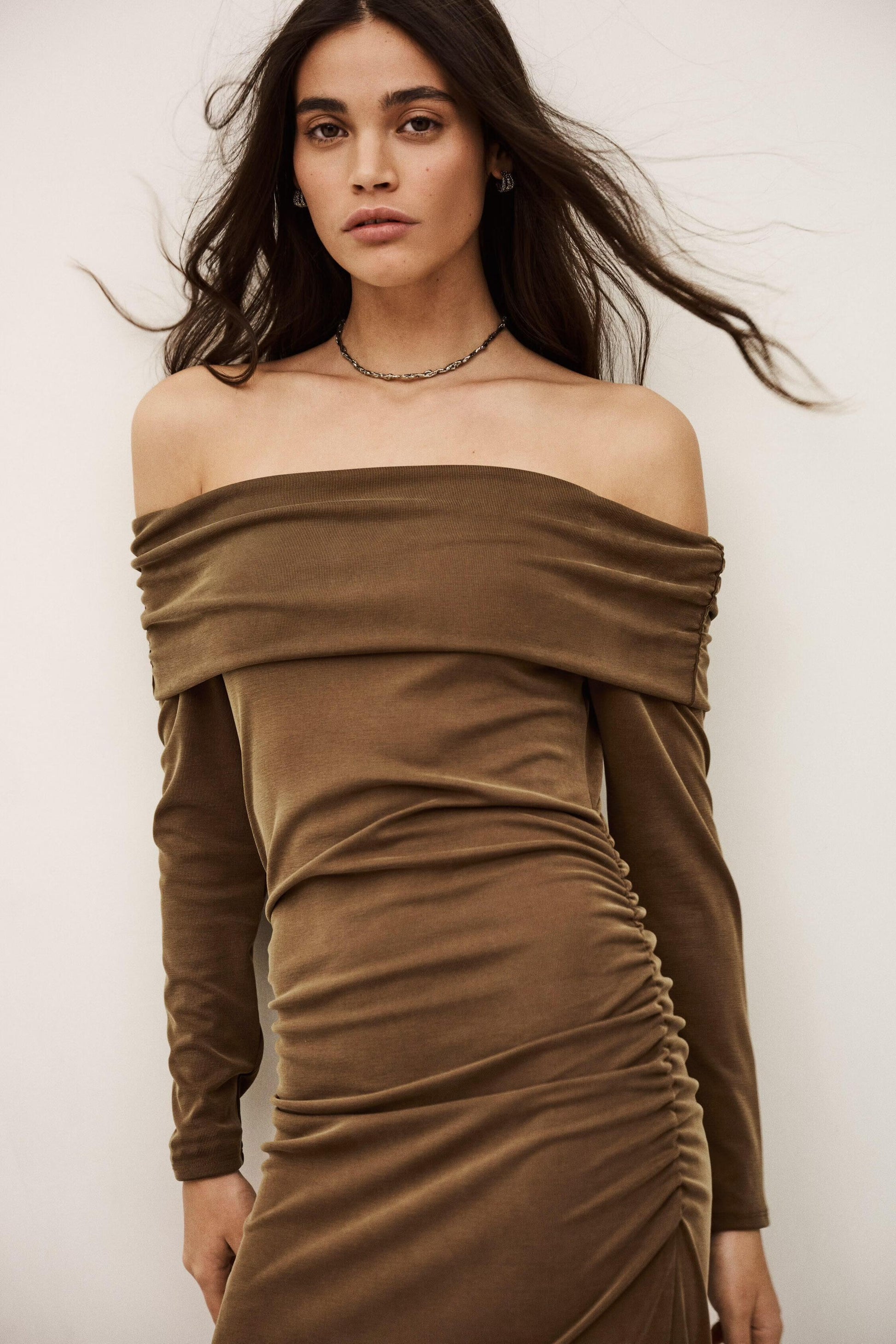 ba&sh Dress Bettina Brown