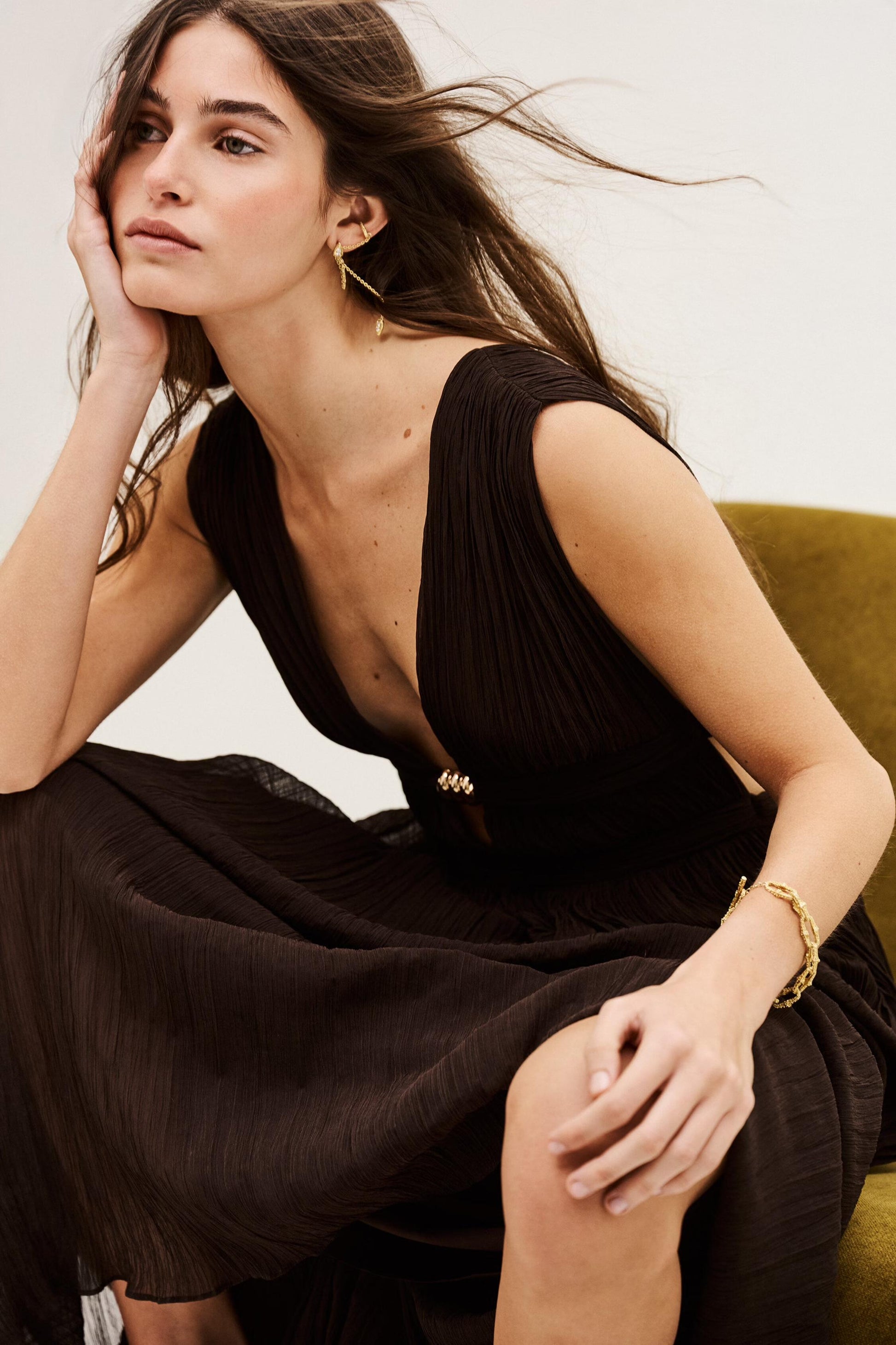 ba&sh Maxi Dress Tania Brown