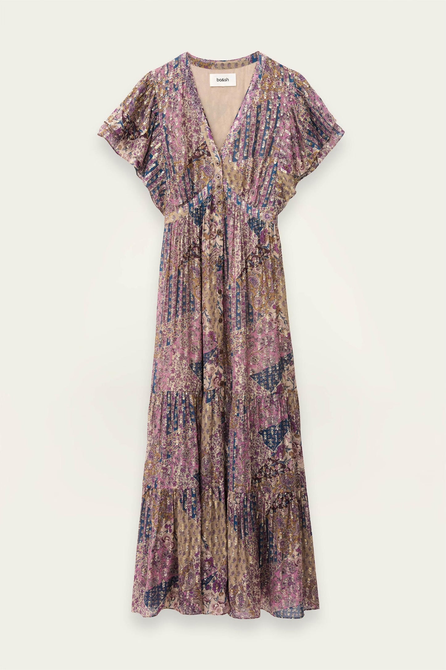 ba&sh Midi Dress Pareta Pink