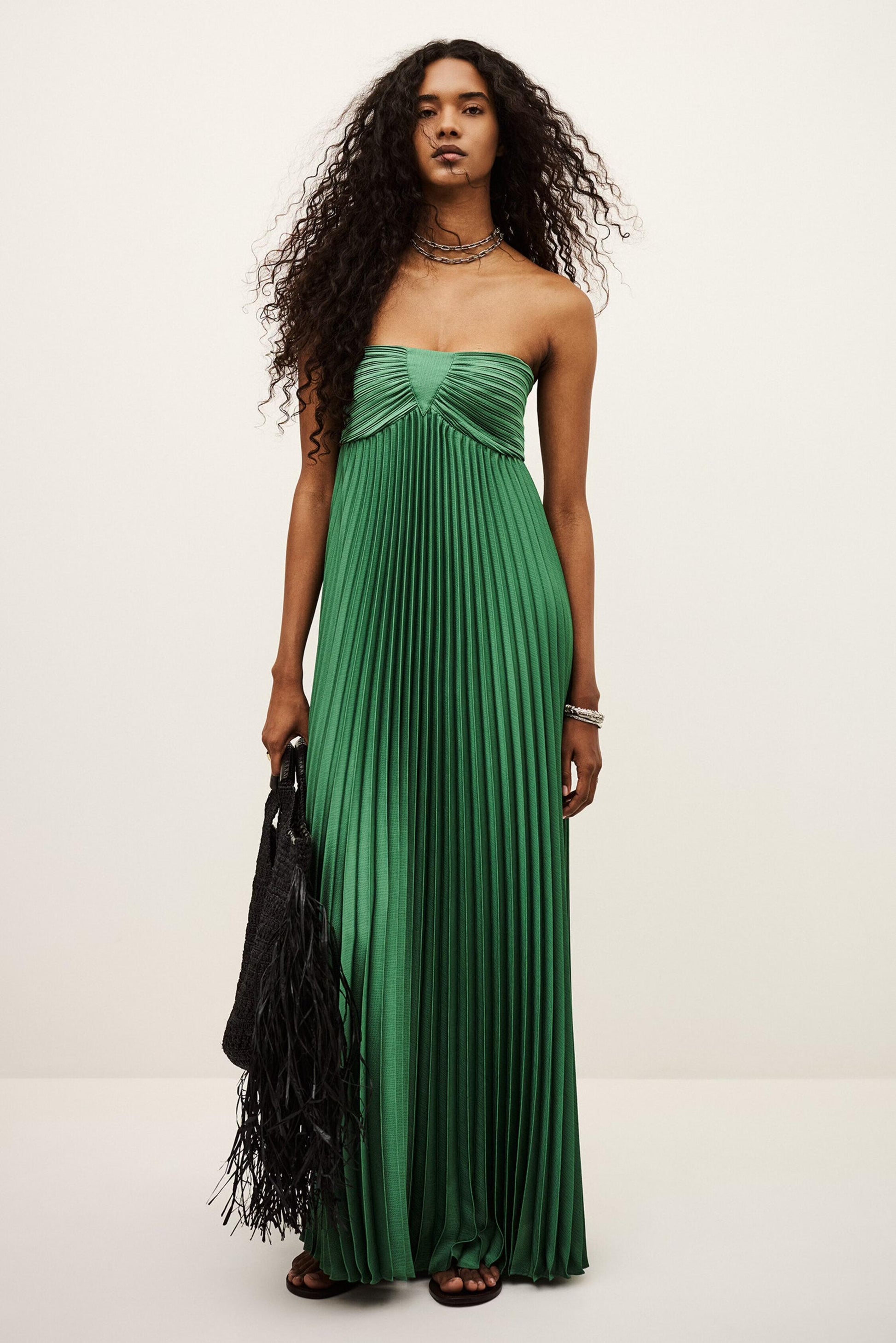 ba&sh Maxi Dress Willow Green
