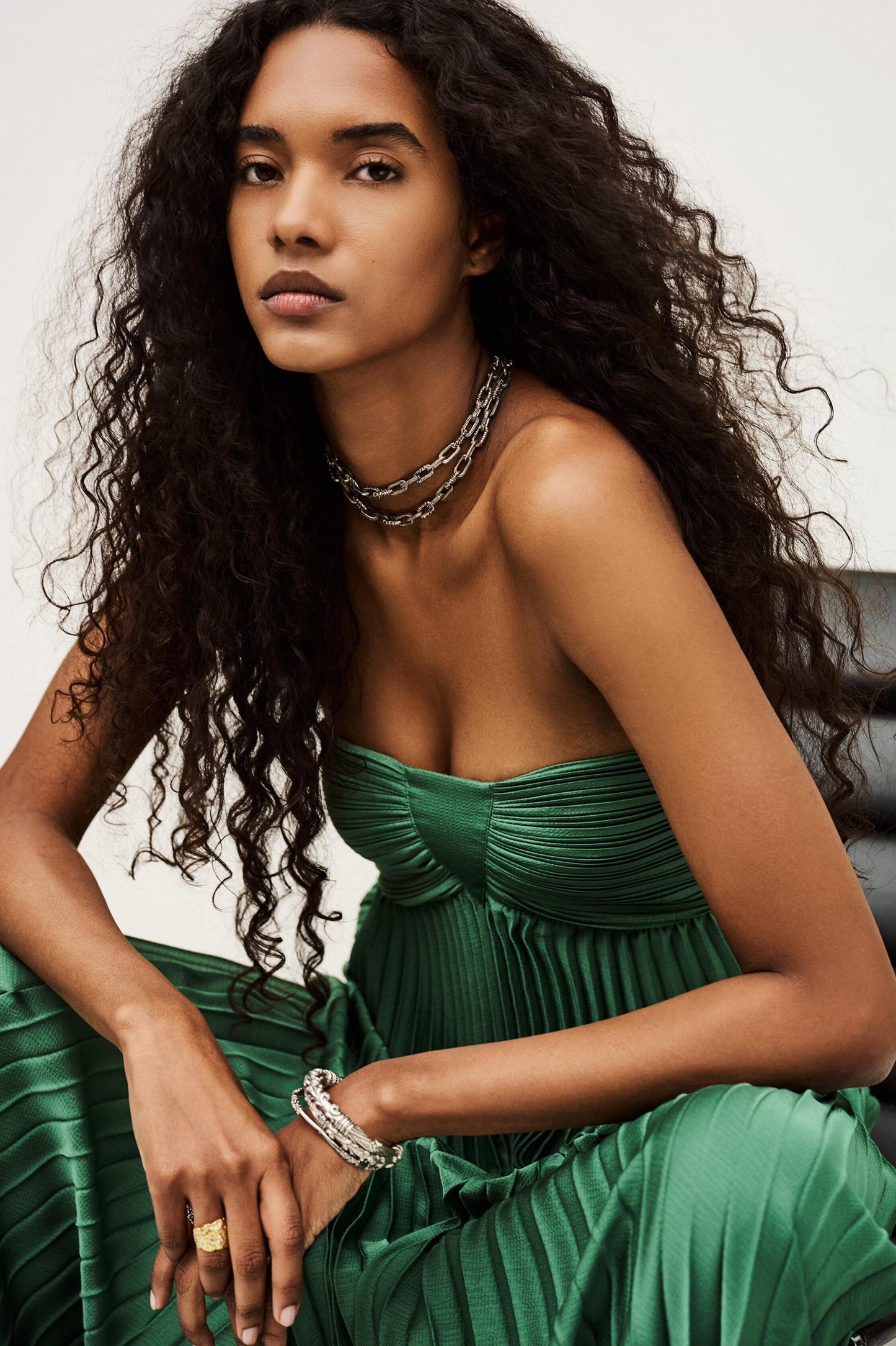 ba&sh Maxi Dress Willow Green