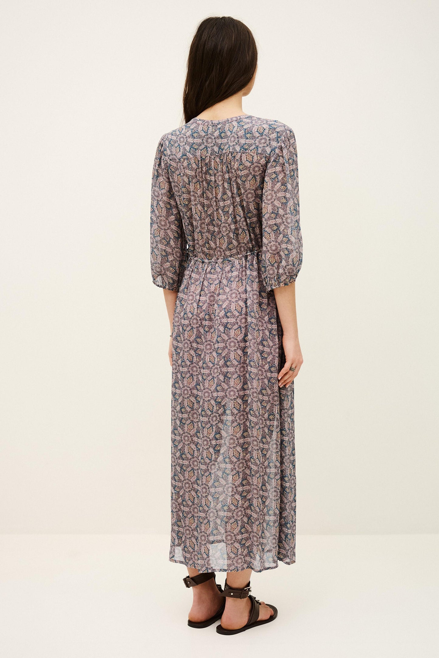ba&sh Midi Dress Tizia Blue