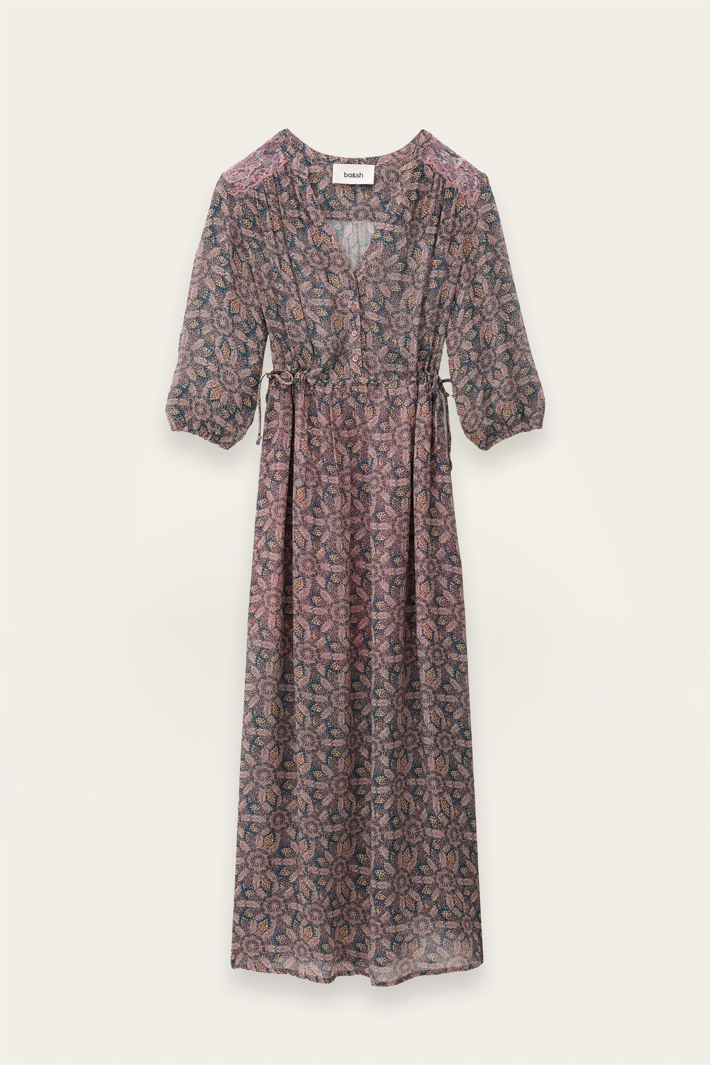 ba&sh Midi Dress Tizia Blue
