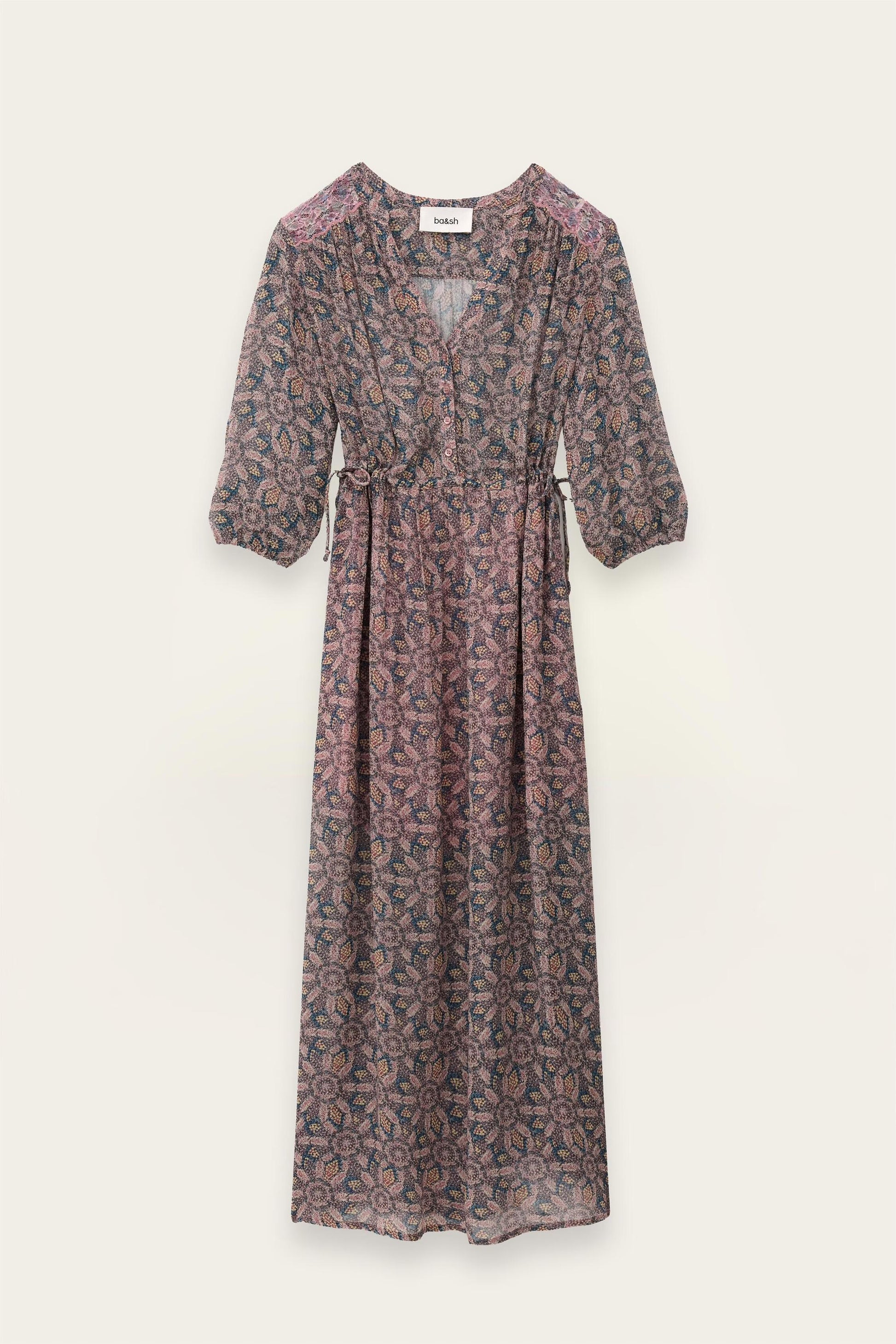 ba&sh Midi Dress Tizia Blue