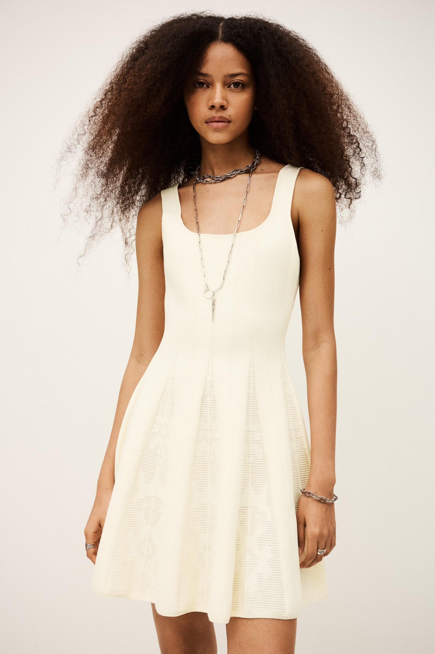 ba&sh Mini Dress Cattana Off-White