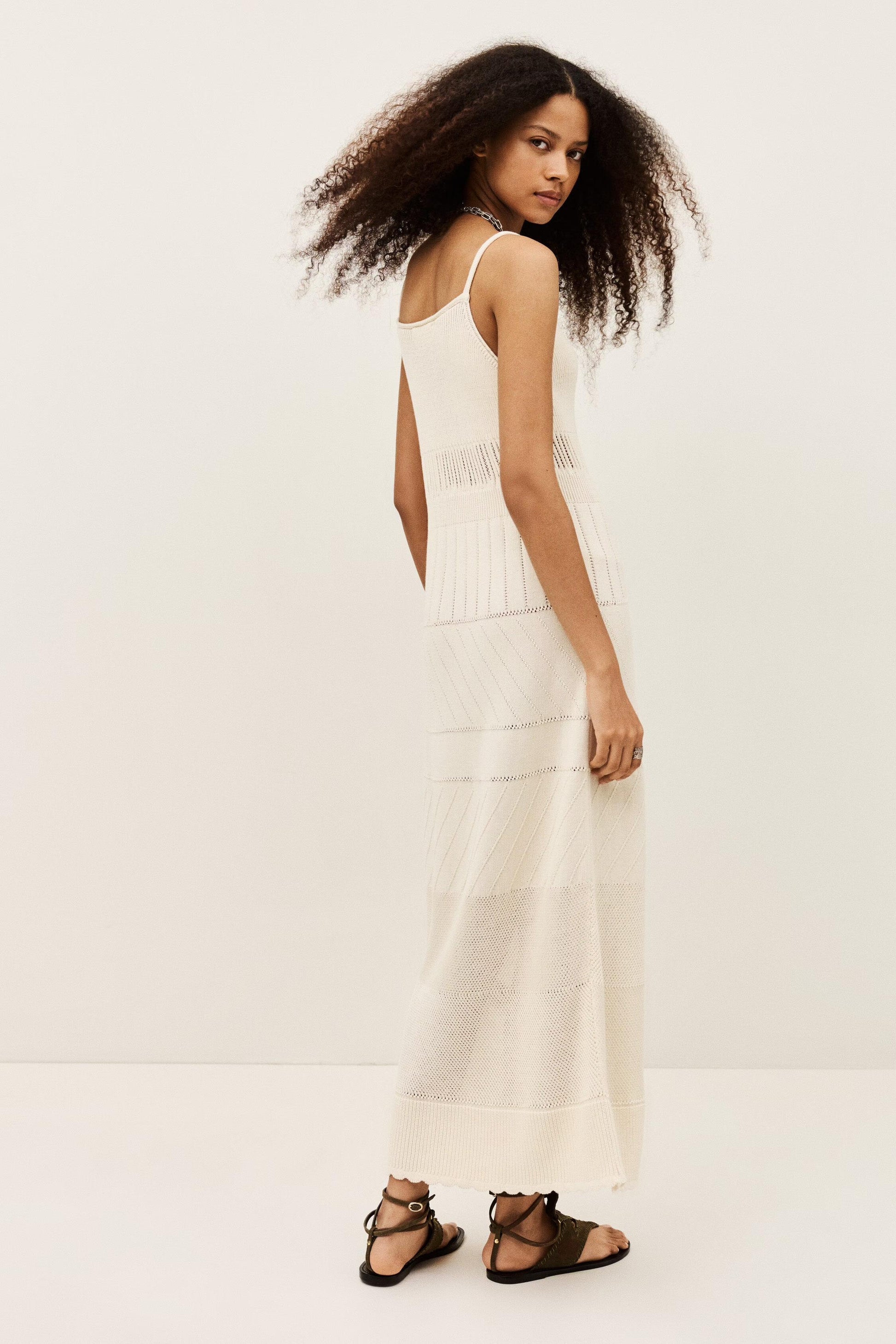 ba&sh Midi Dress Joelle Off-White