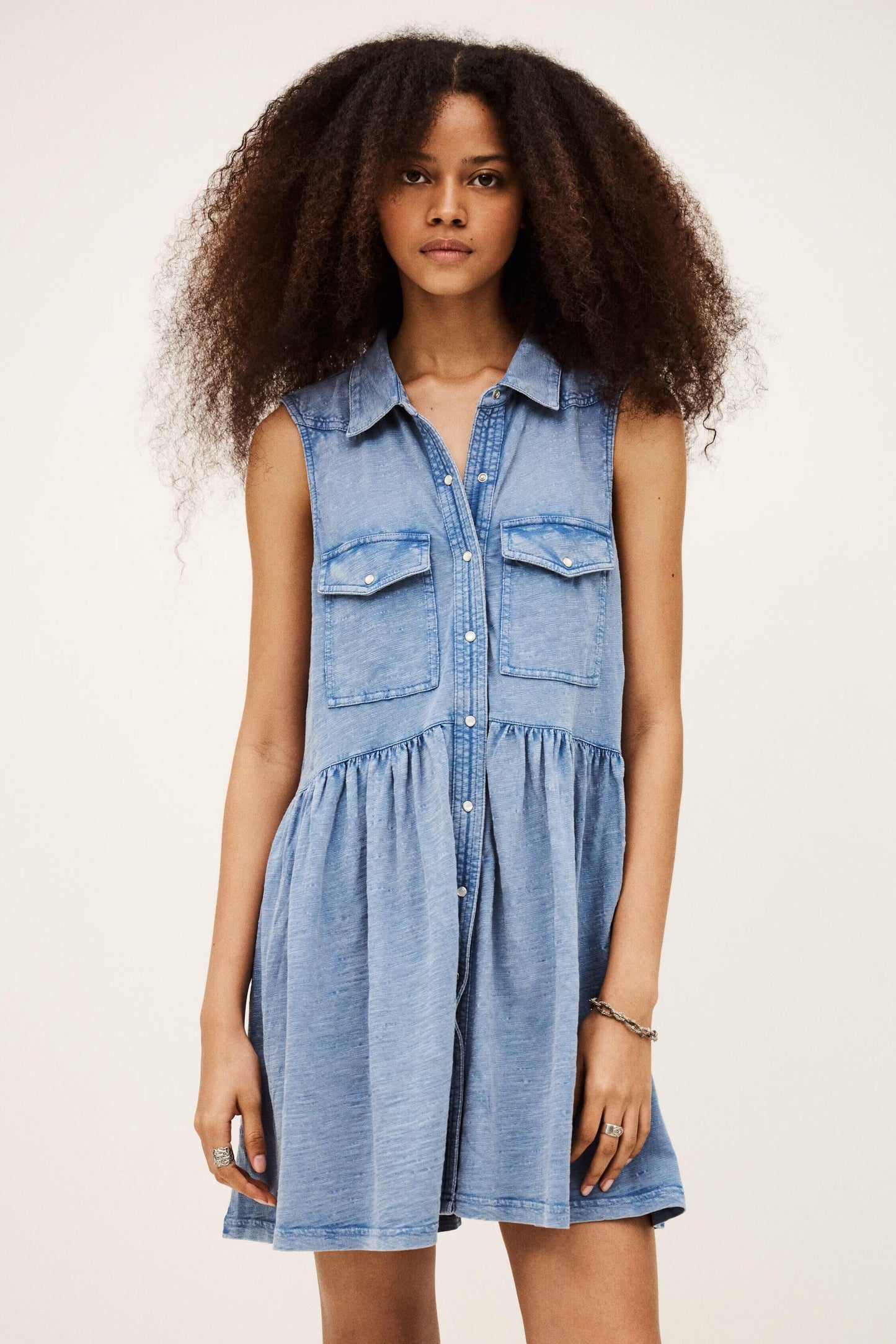 ba&sh Shirt Dress Ilona Blue