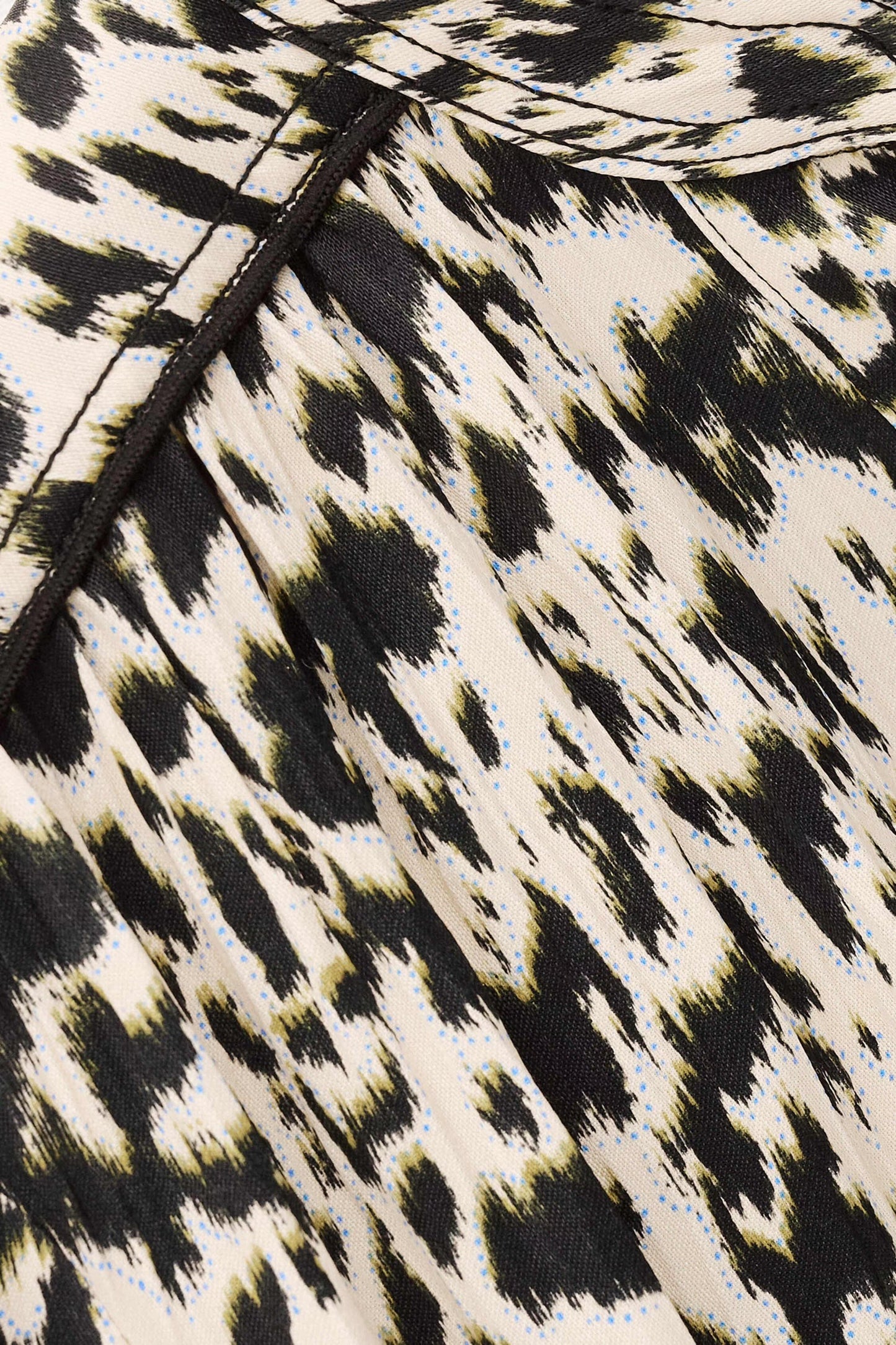 ba&sh Patterned Mini Dress Perla Off-White