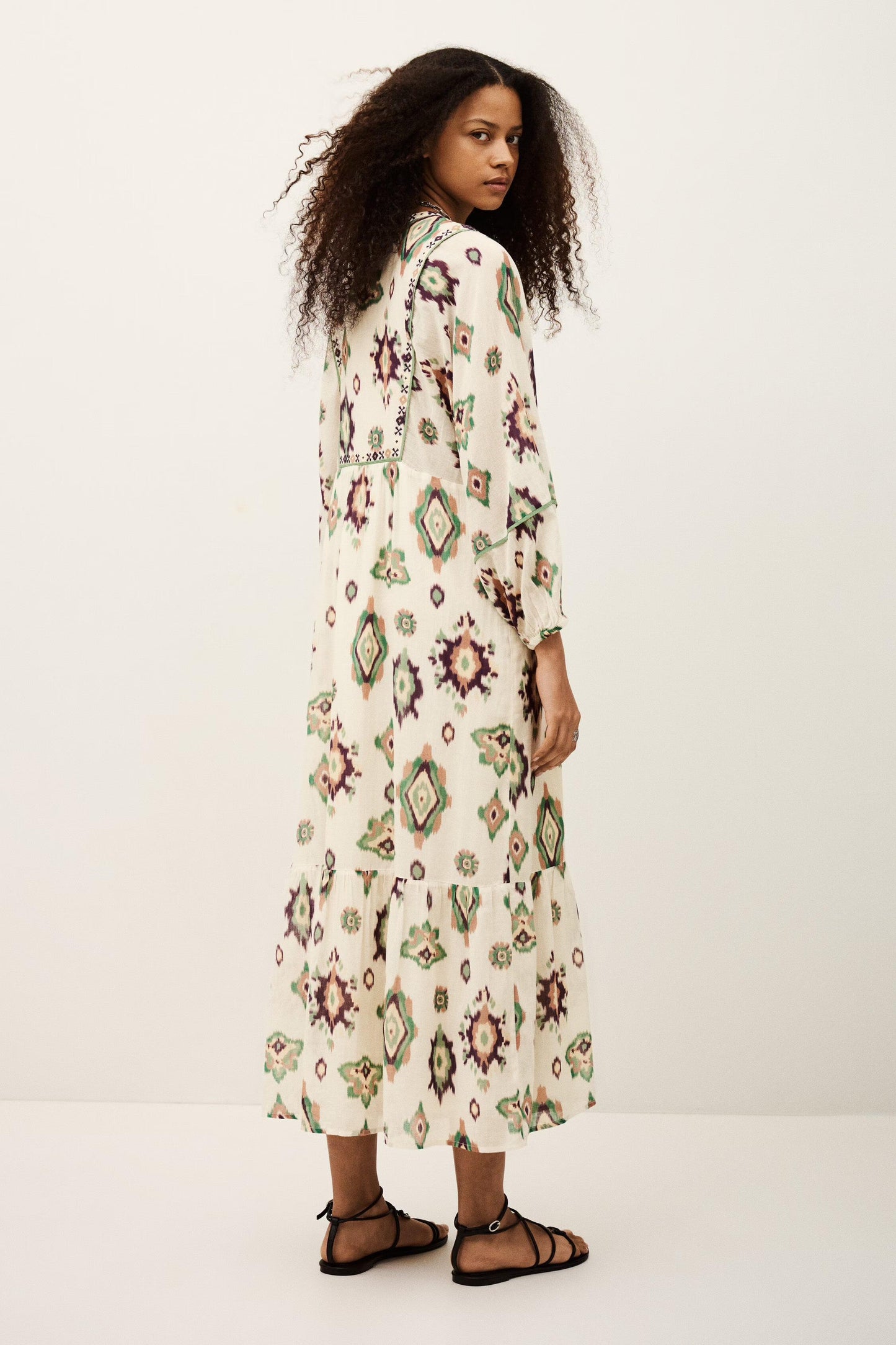 ba&sh Midi Dress Oelia Off-White