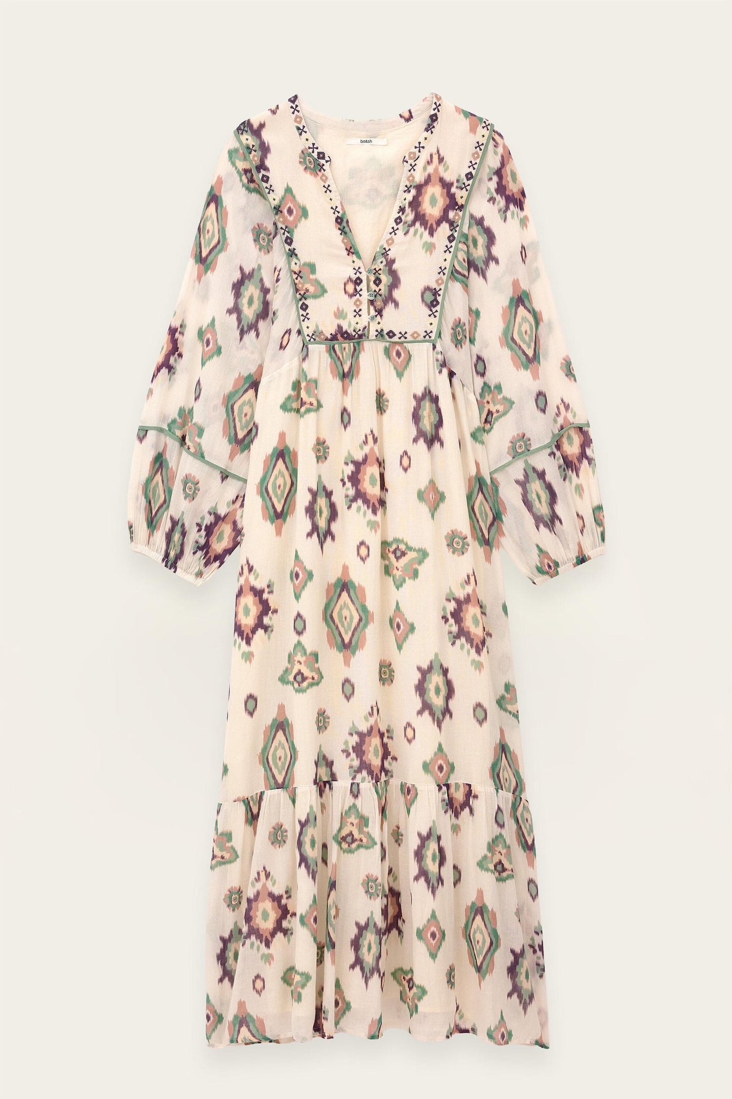 ba&sh Midi Dress Oelia Off-White