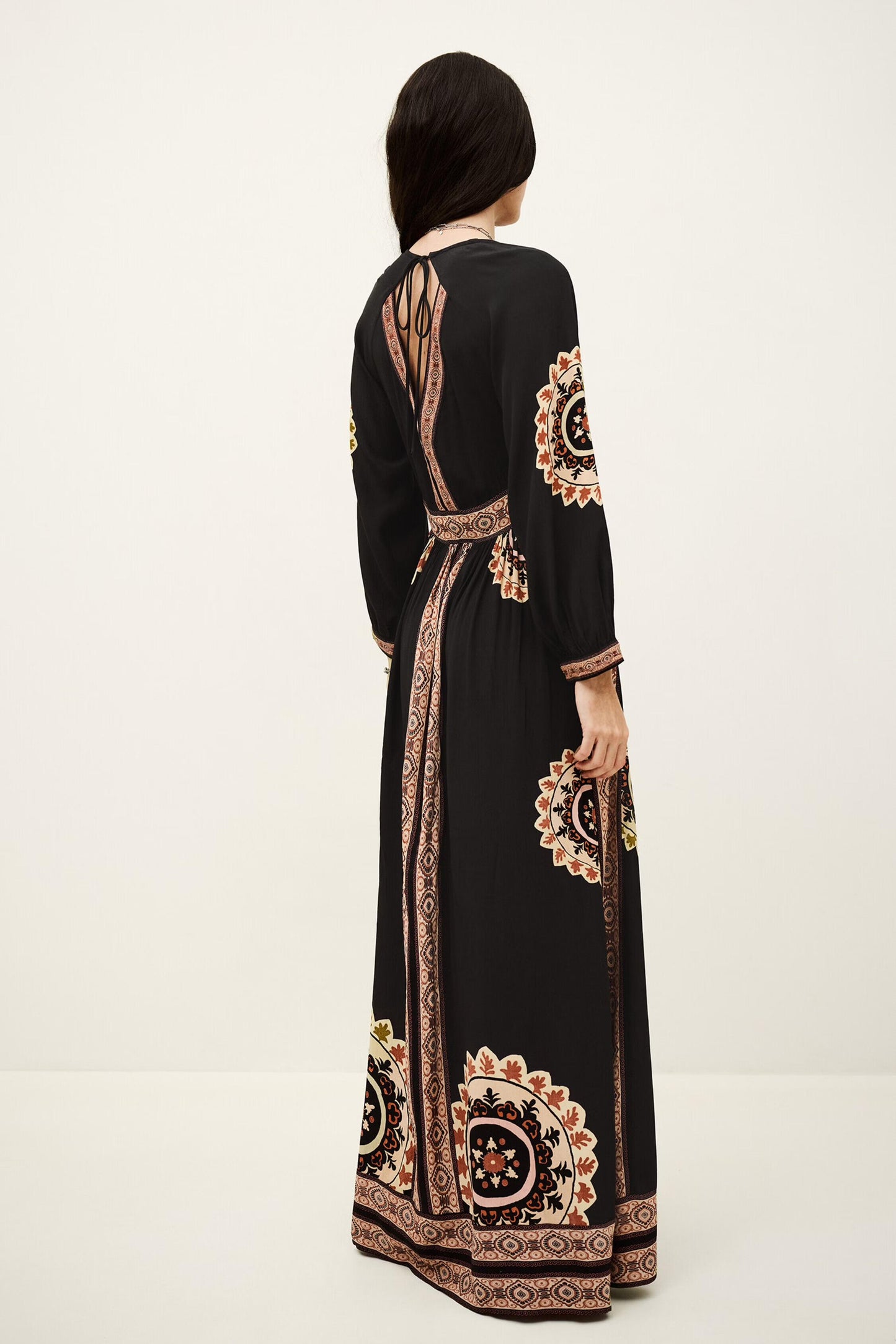 ba&sh Patterned Maxi Dress Vera Gray