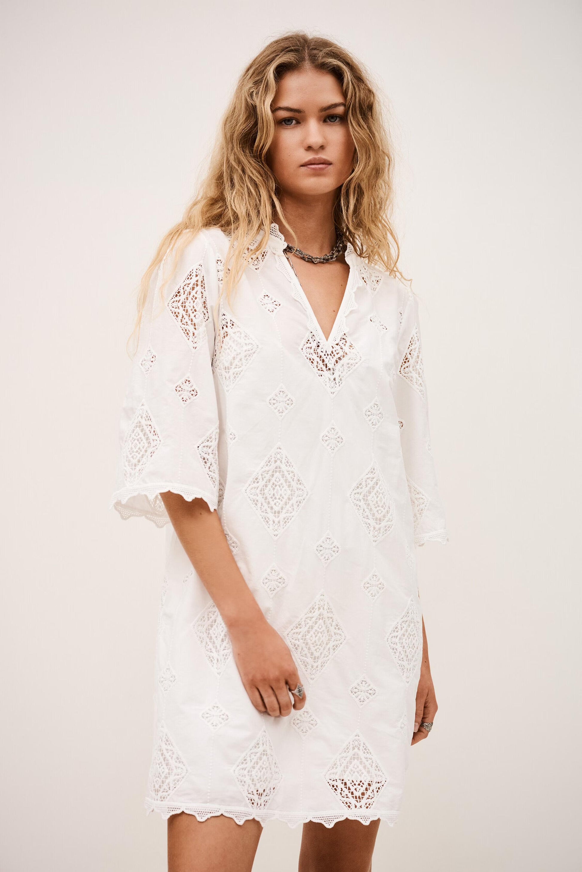 ba&sh Mini Dress Malo Off-White