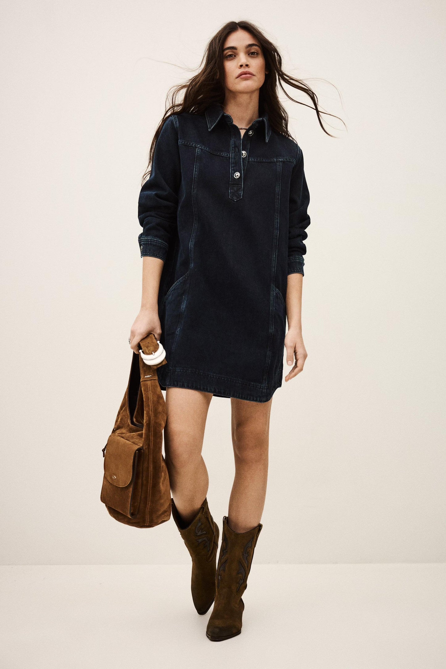 ba&sh Dress Tona Blue