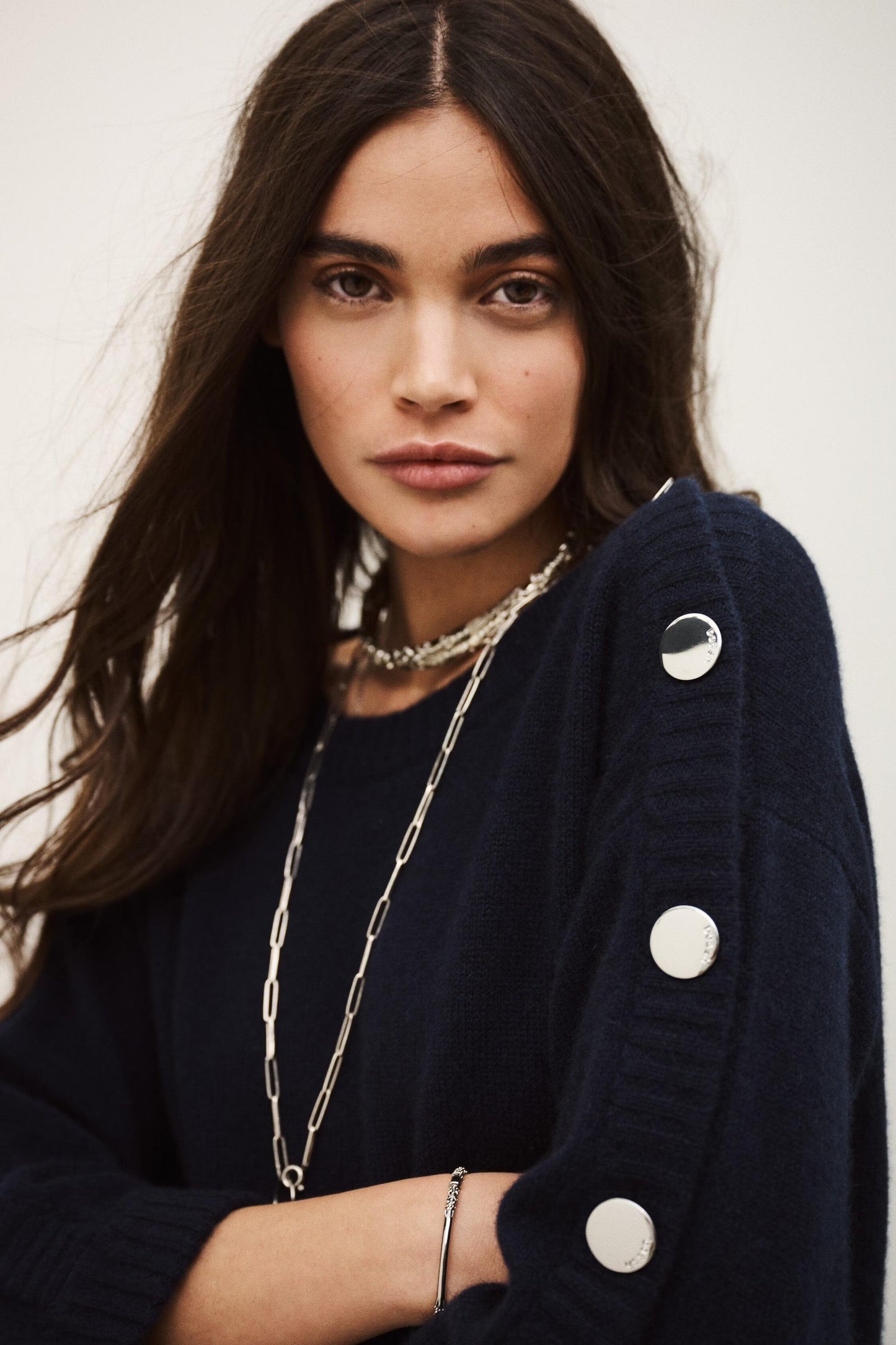 ba&sh Cashmere Sweater Dress Coleen Blue