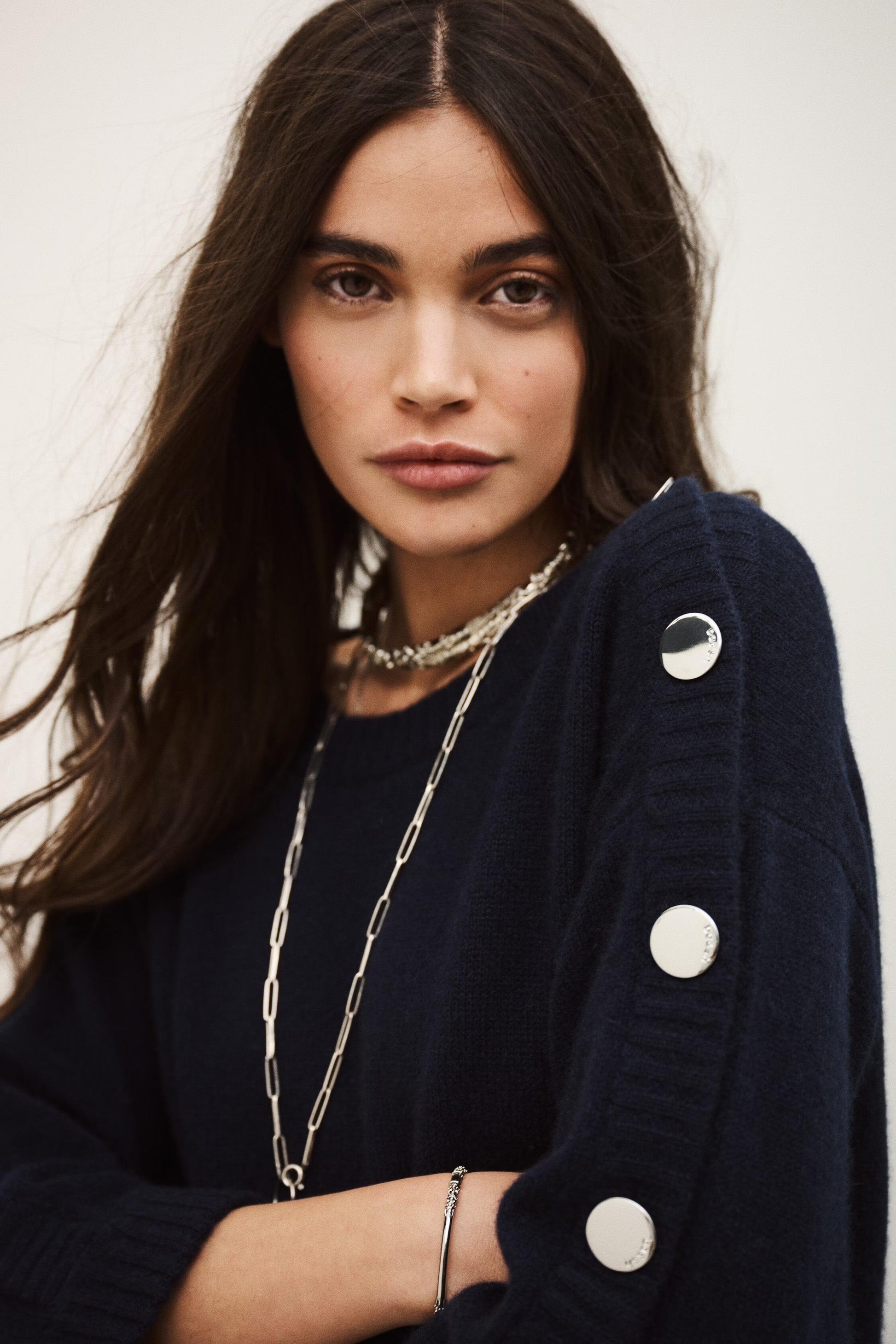 ba&sh Cashmere Sweater Dress Coleen Blue