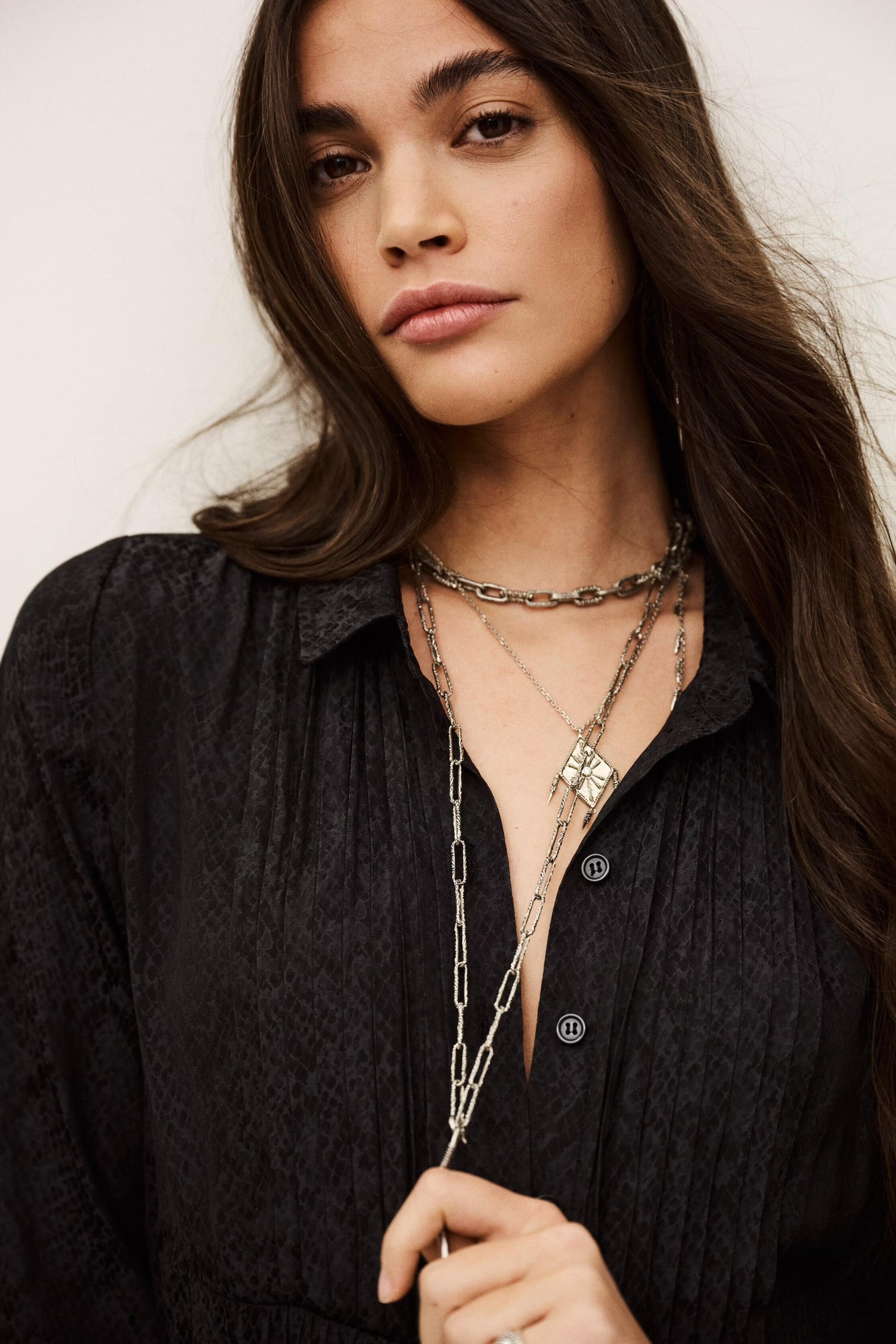 ba&sh Mini Shirt Dress Rosyna Black