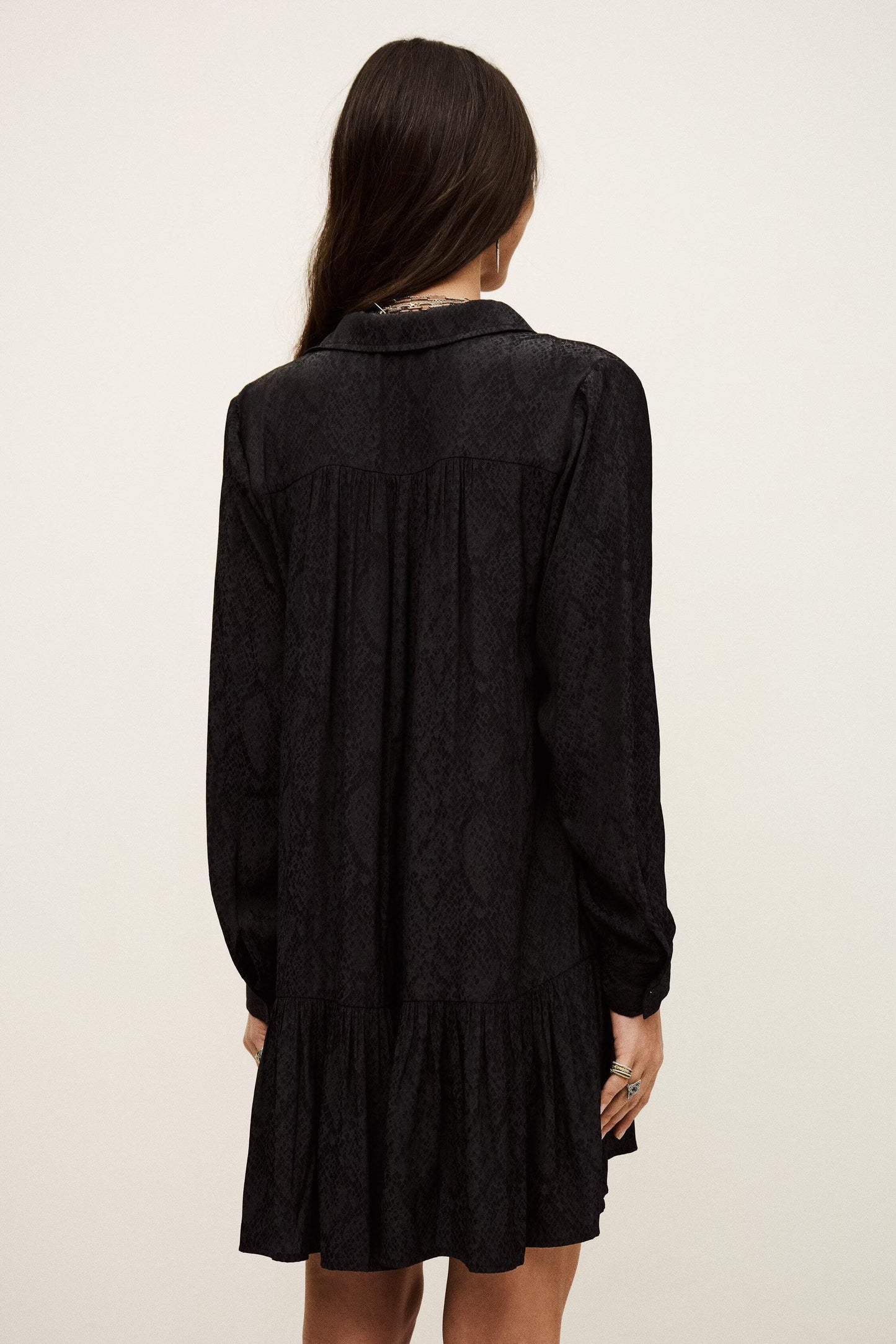 ba&sh Mini Shirt Dress Rosyna Black