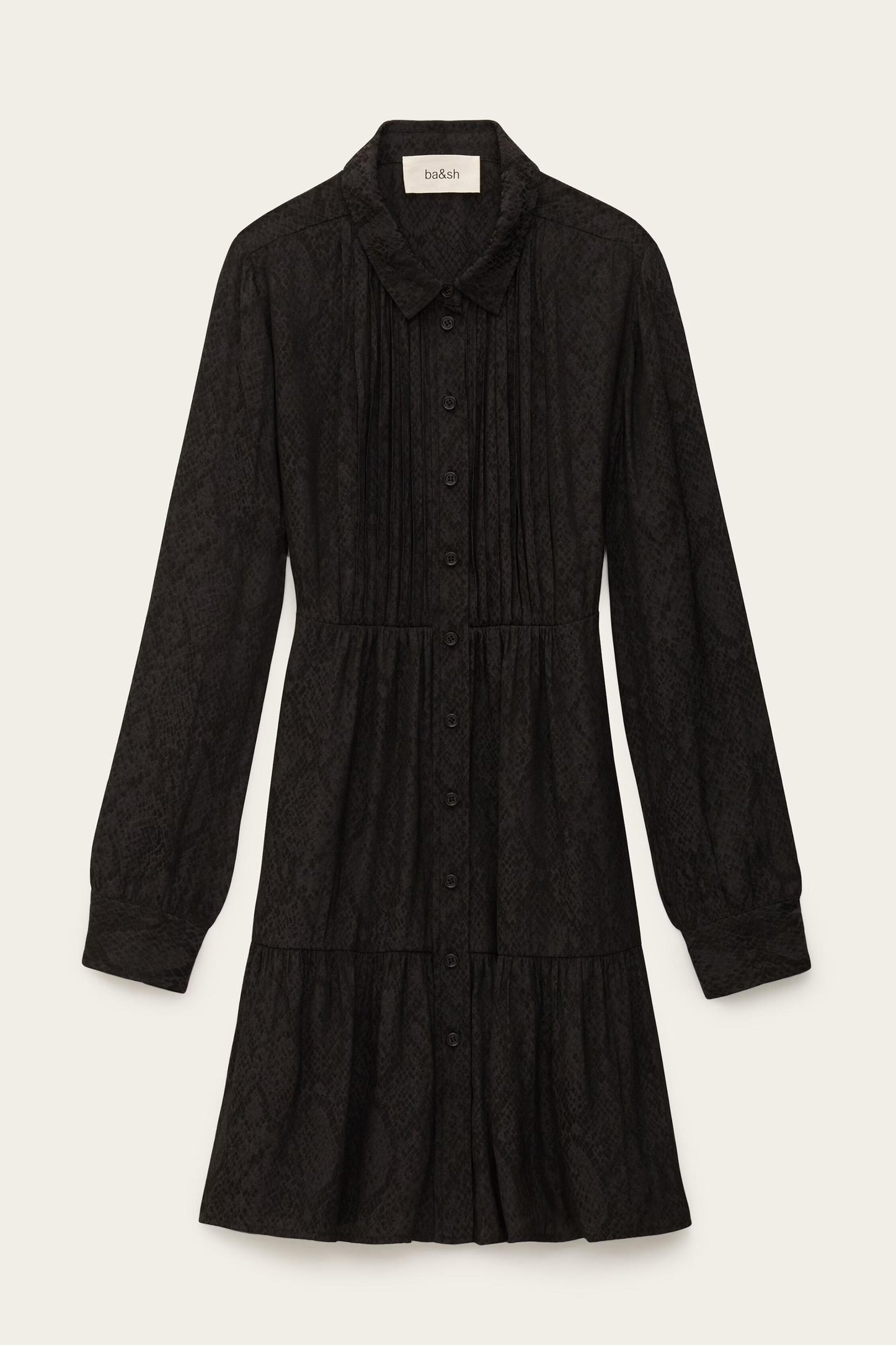 ba&sh Mini Shirt Dress Rosyna Black