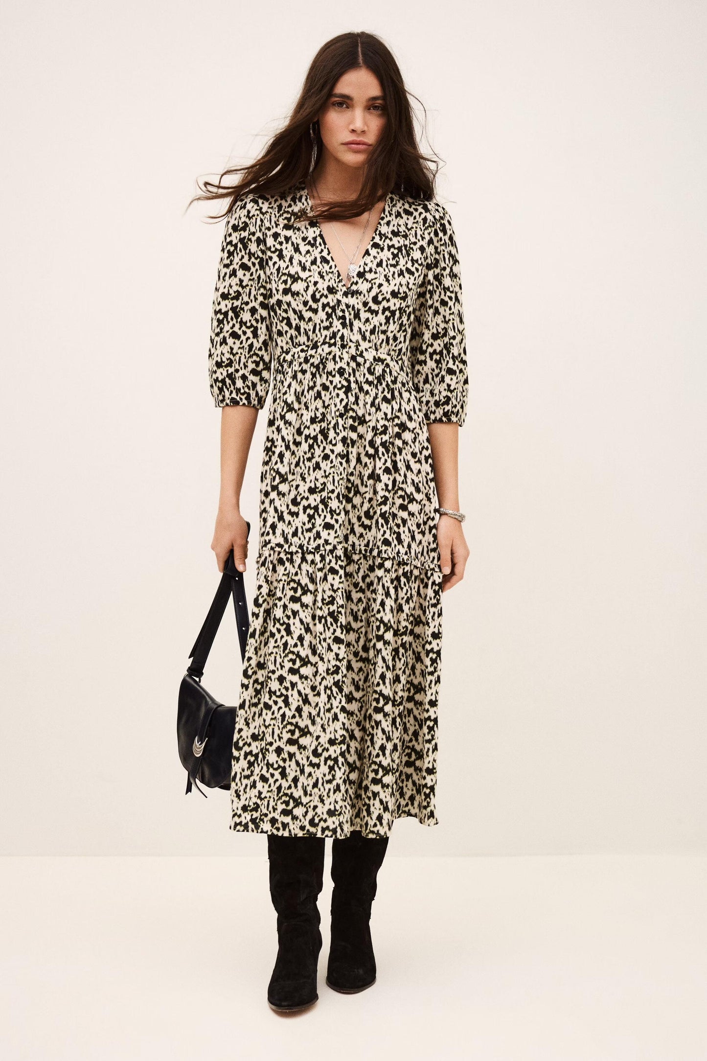 ba&sh Elegant Maxi Dress Palma Off-White