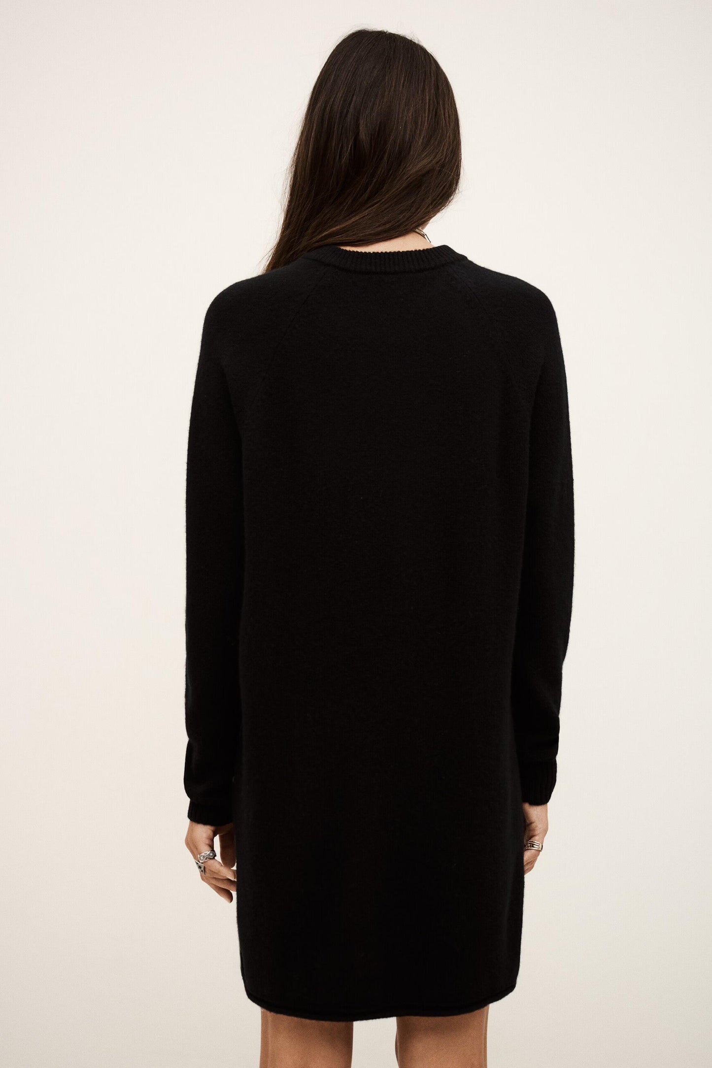 ba&sh Wool Mini Dress Cheima Black