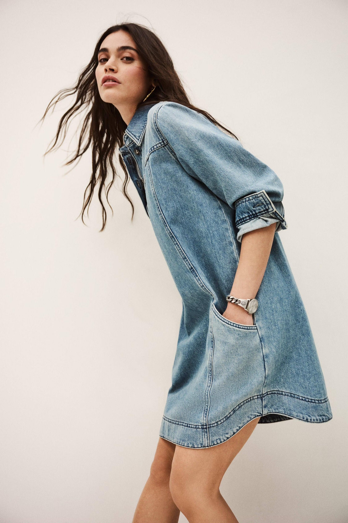 ba&sh Dress Tona Blue