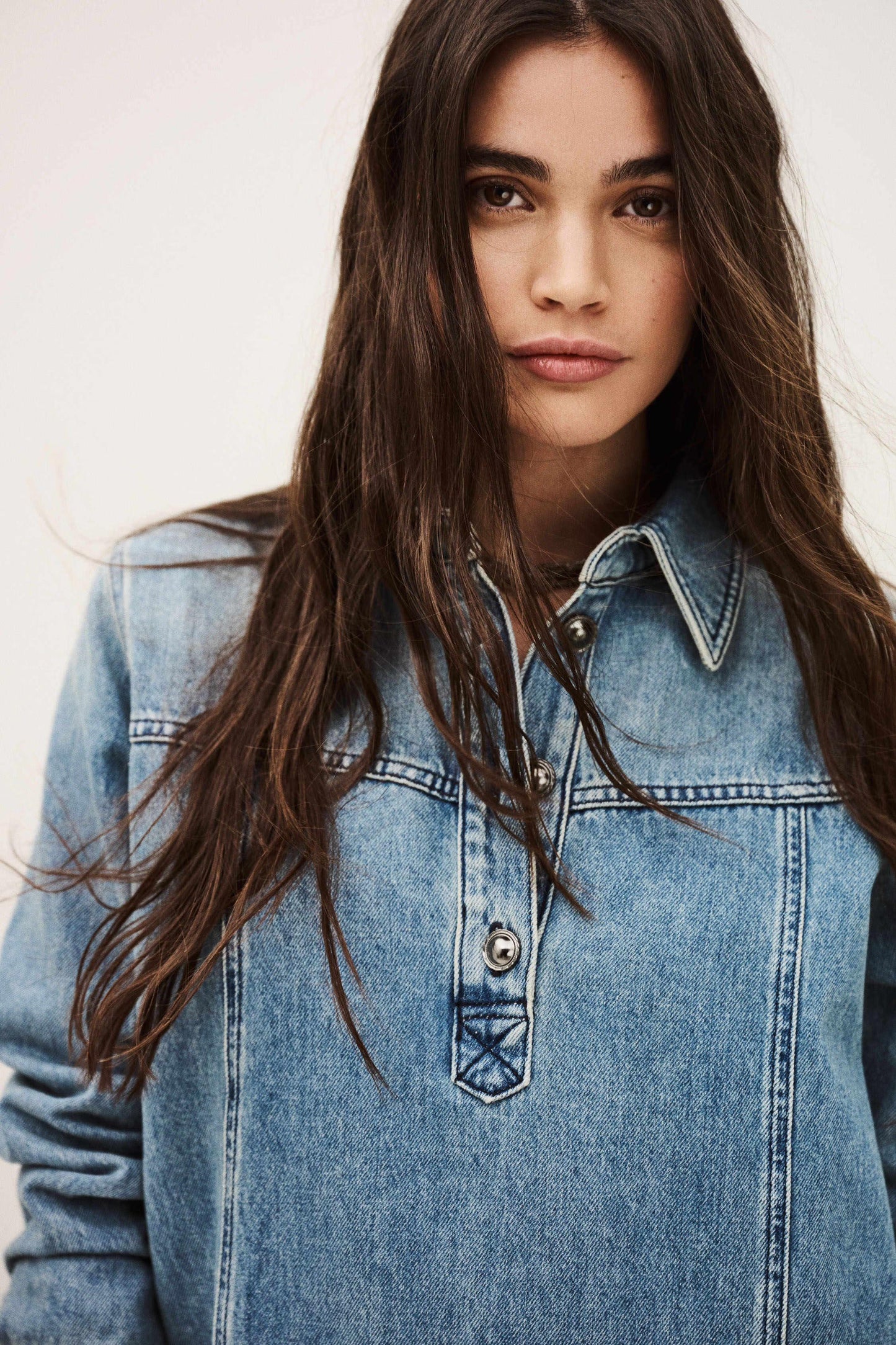 ba&sh Dress Tona Blue