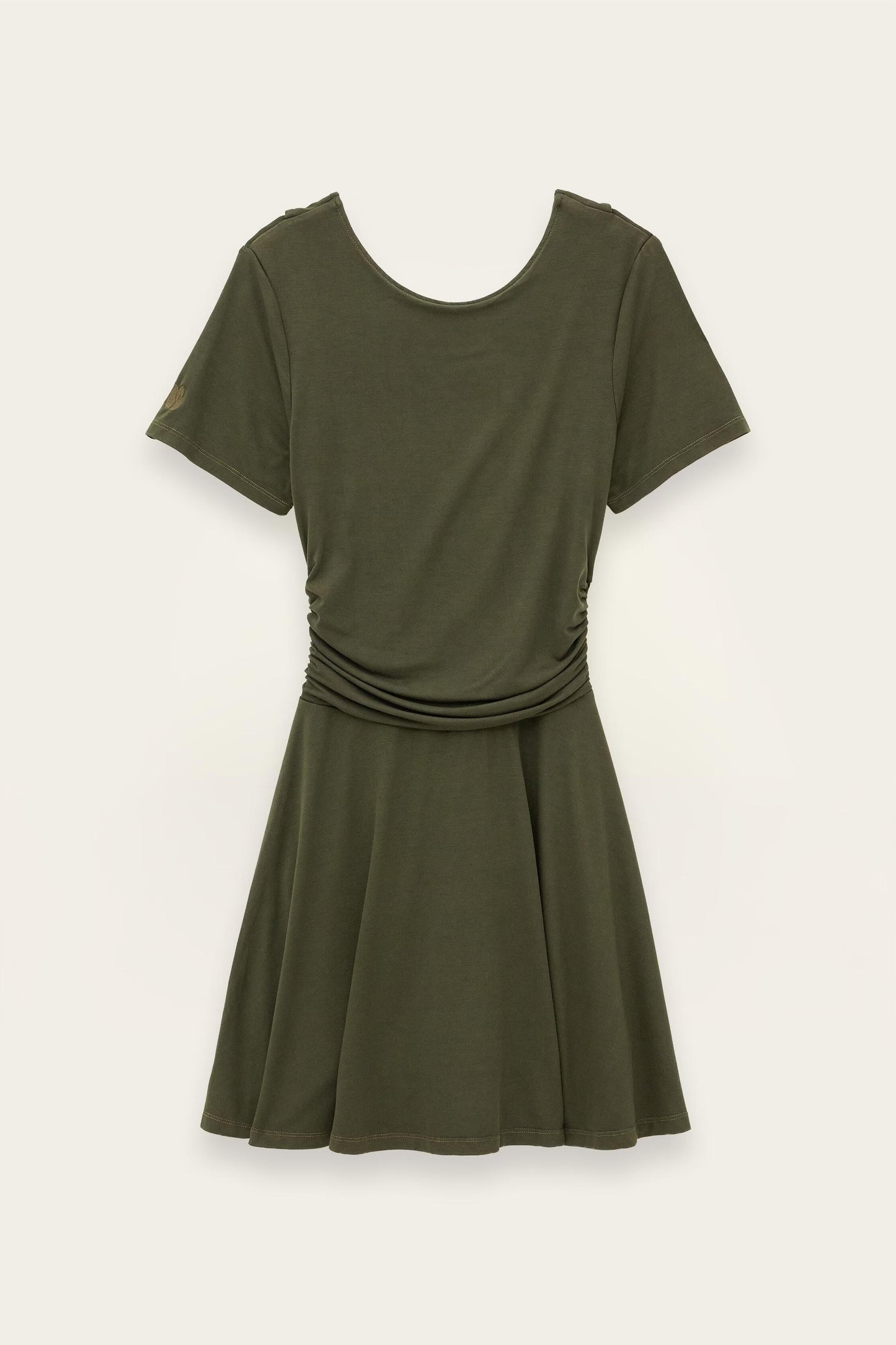 ba&sh Patterned Mini Dress Aura Green