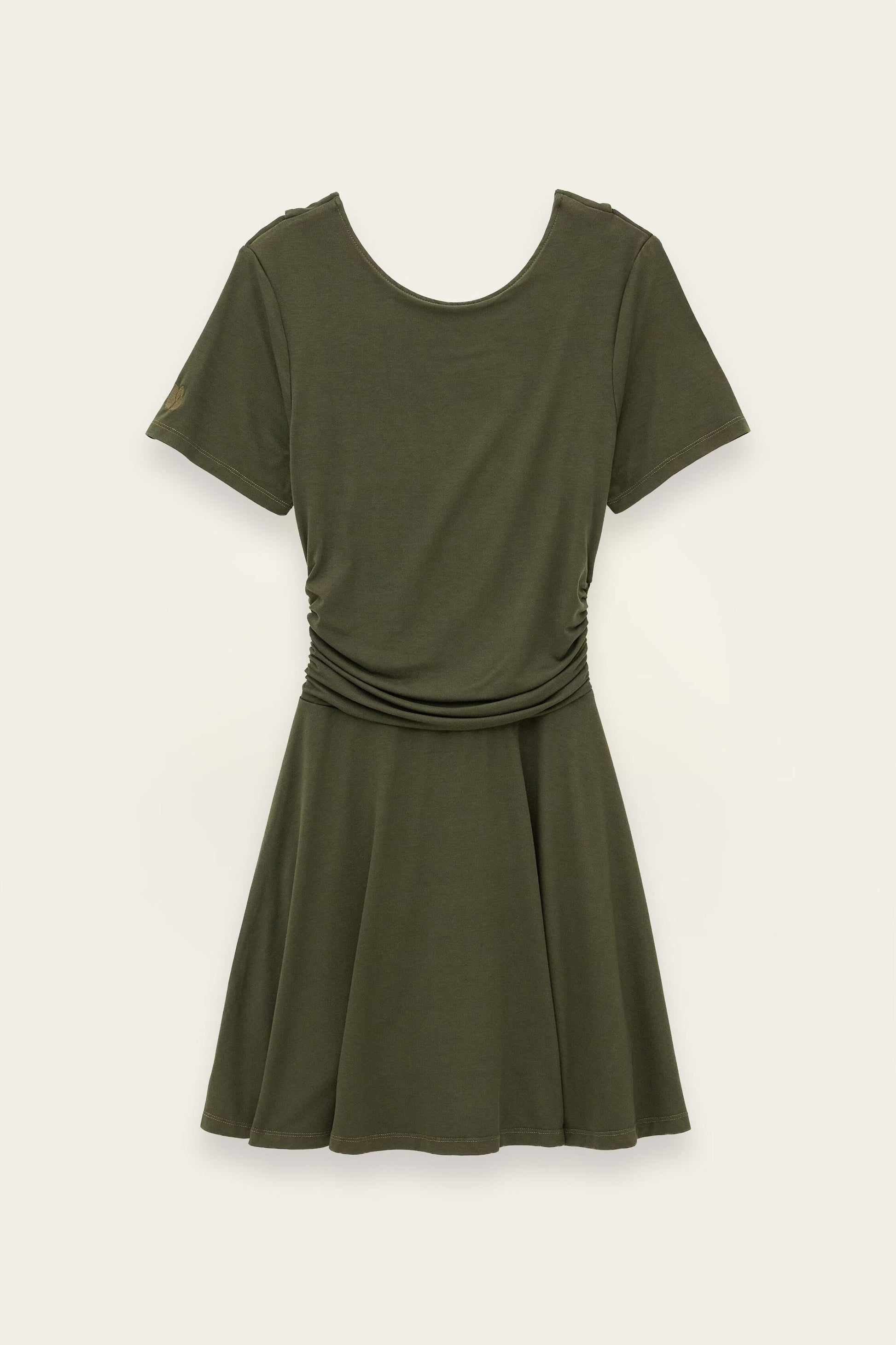 ba&sh Patterned Mini Dress Aura Green