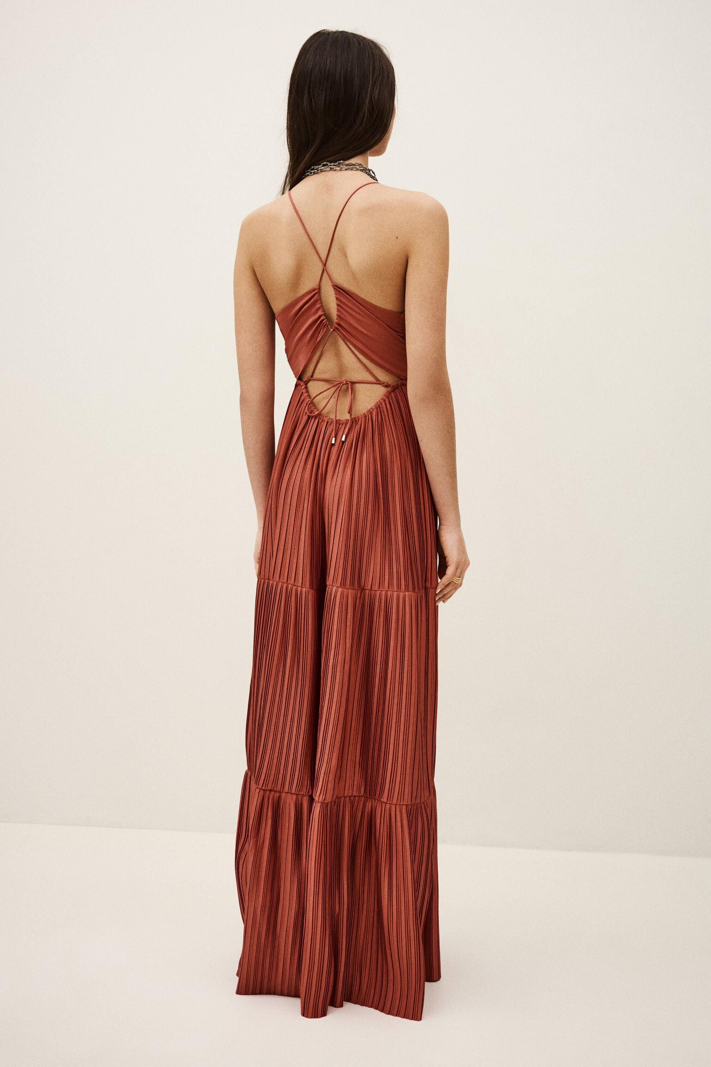 ba&sh Satin Maxi Dress Wasta Pink