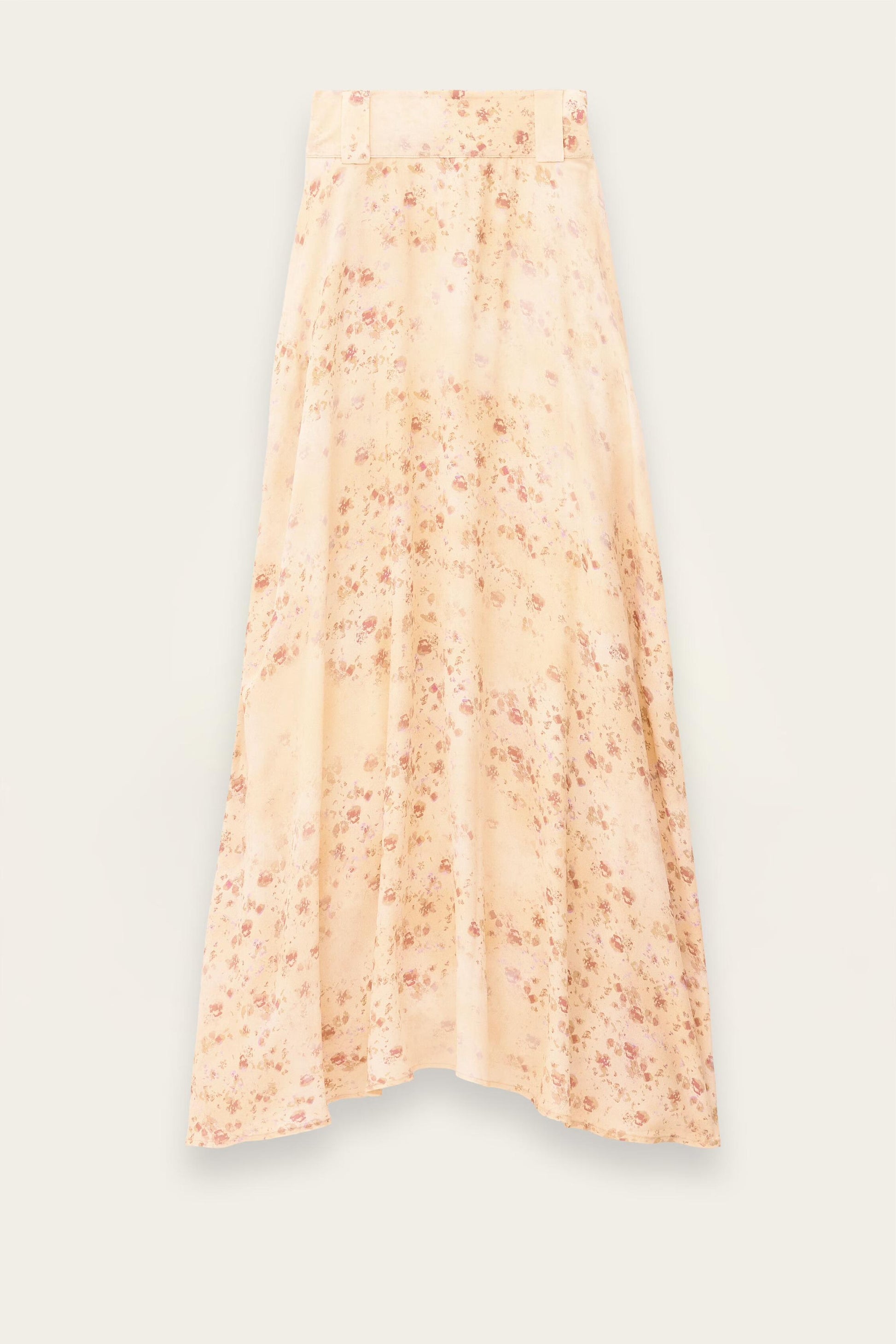 ba&sh Patterned Maxi Skirt Nattalina Off-White
