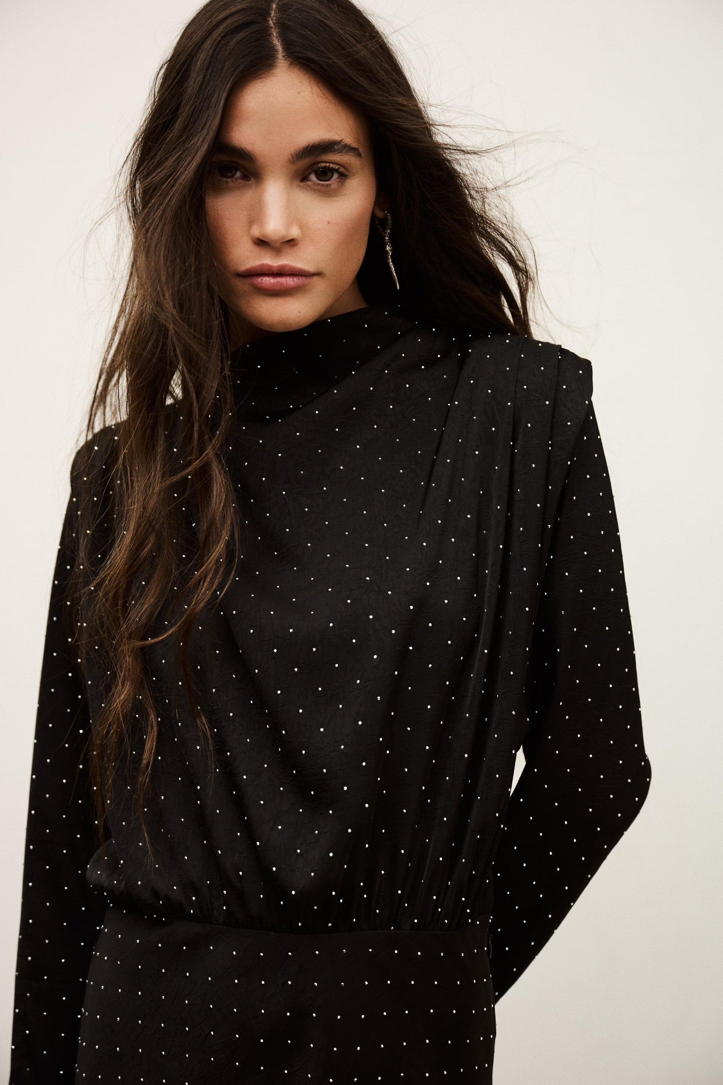 ba&sh Midi Dress Dellia Black
