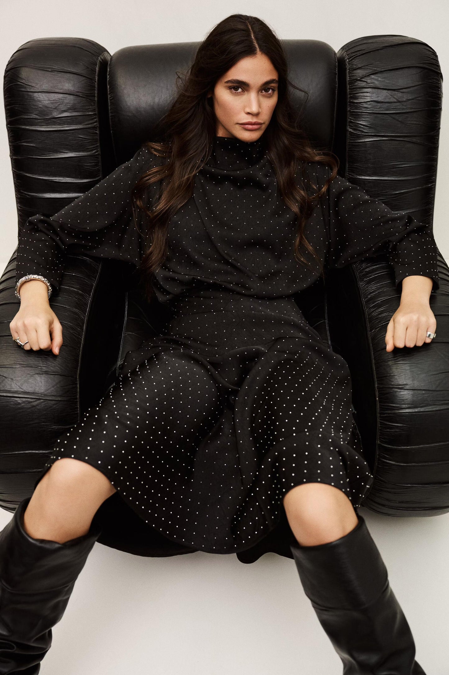ba&sh Midi Dress Dellia Black