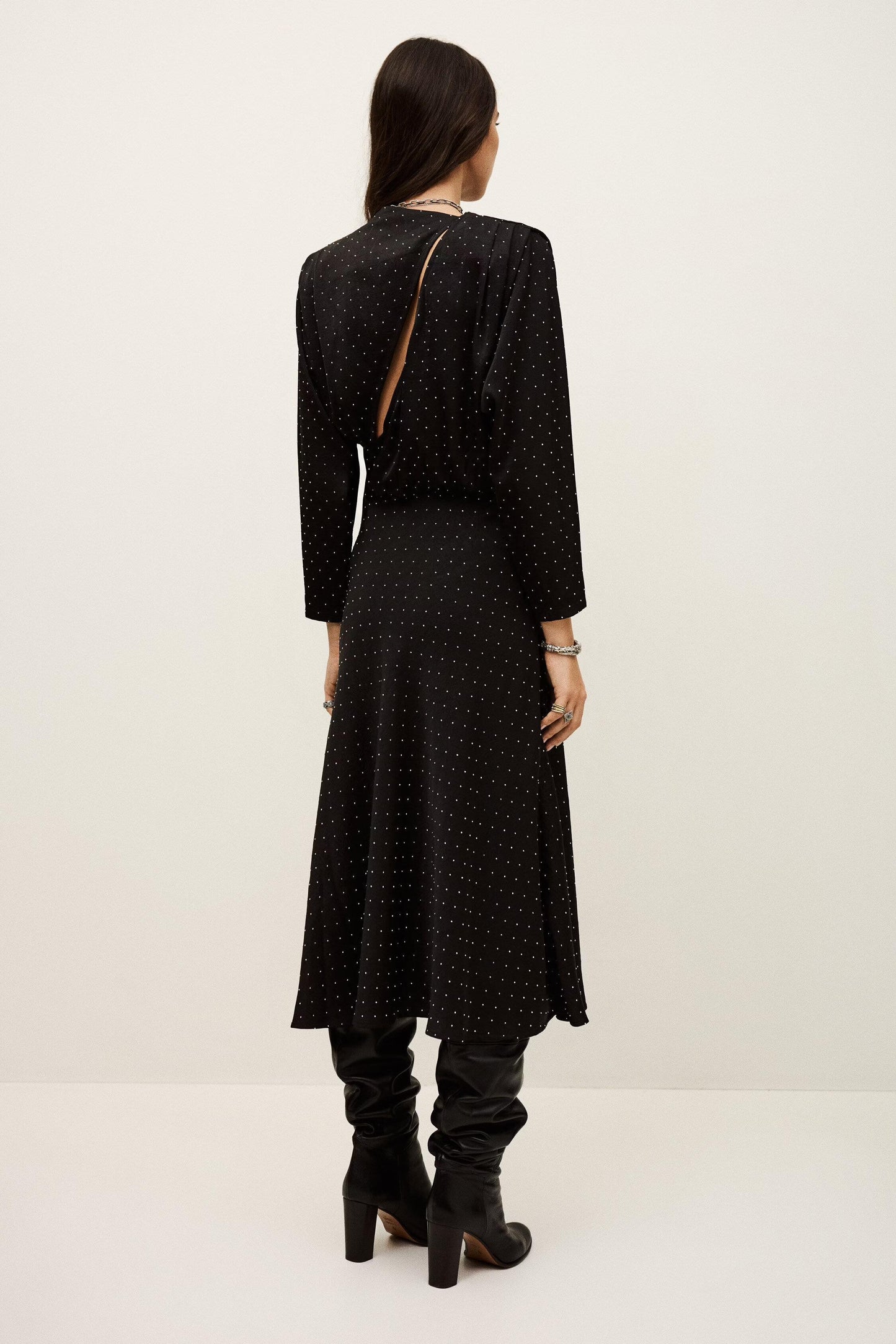 ba&sh Midi Dress Dellia Black