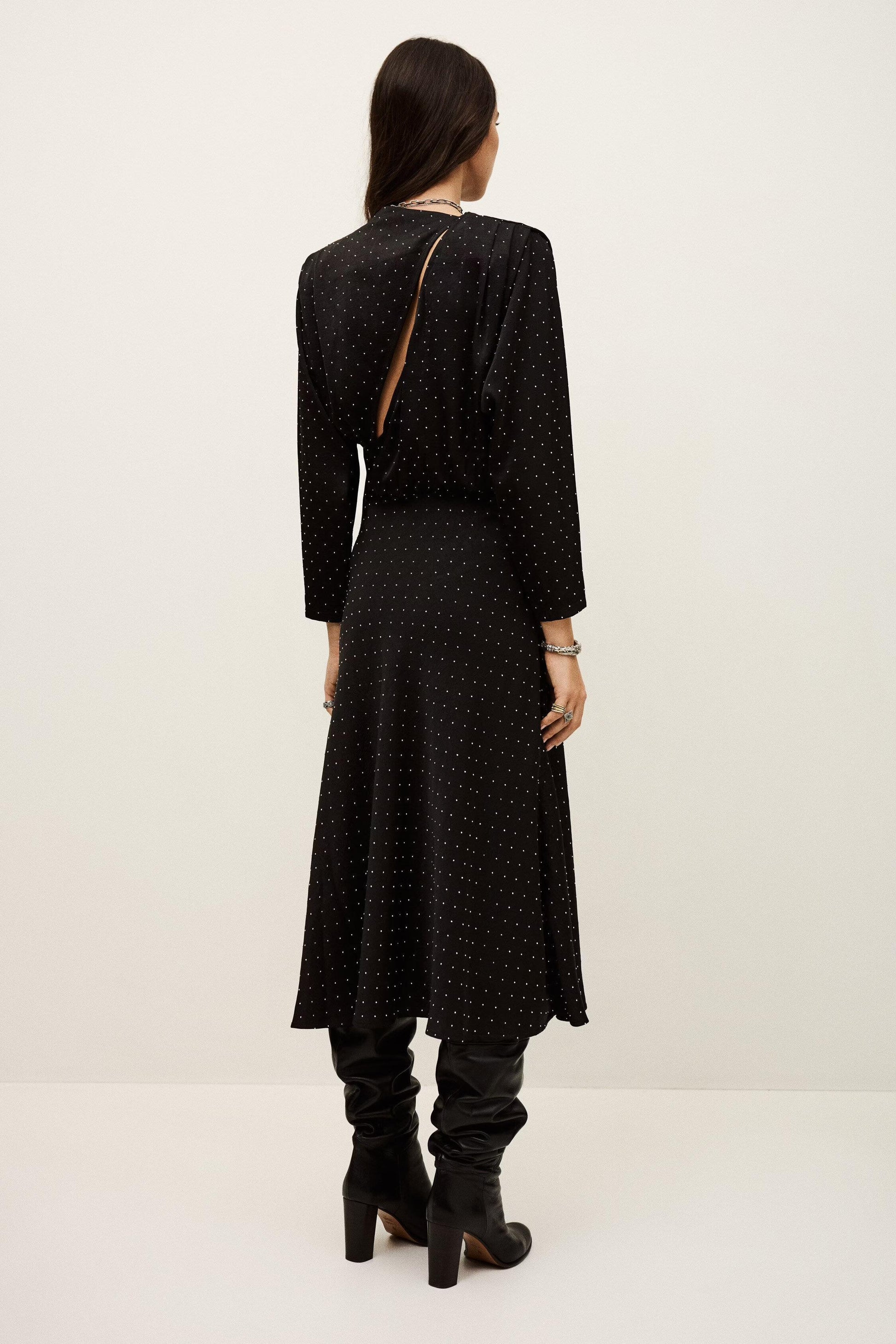 ba&sh Midi Dress Dellia Black
