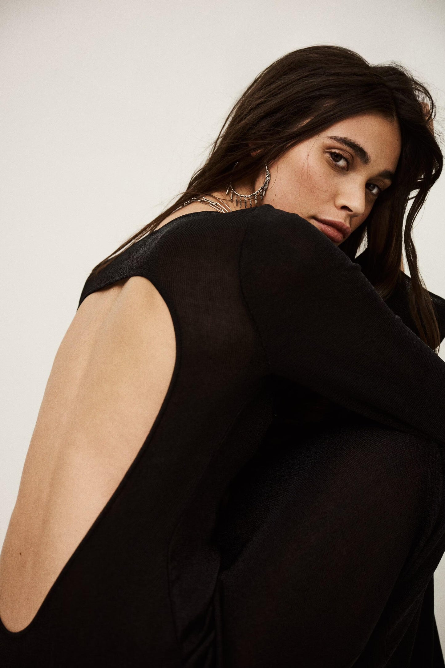 ba&sh Maxi Knit Dress Zimmie Black