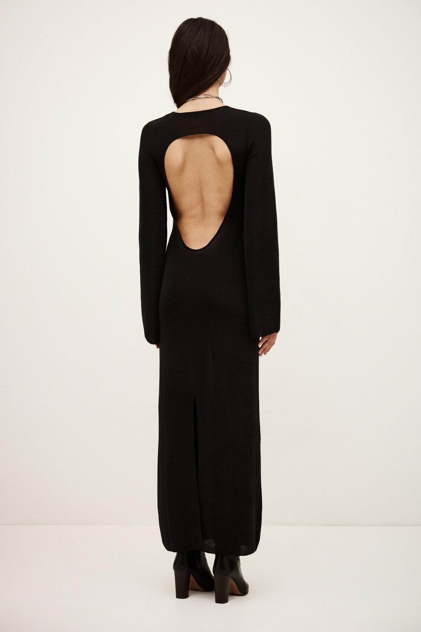 ba&sh Maxi Knit Dress Zimmie Black