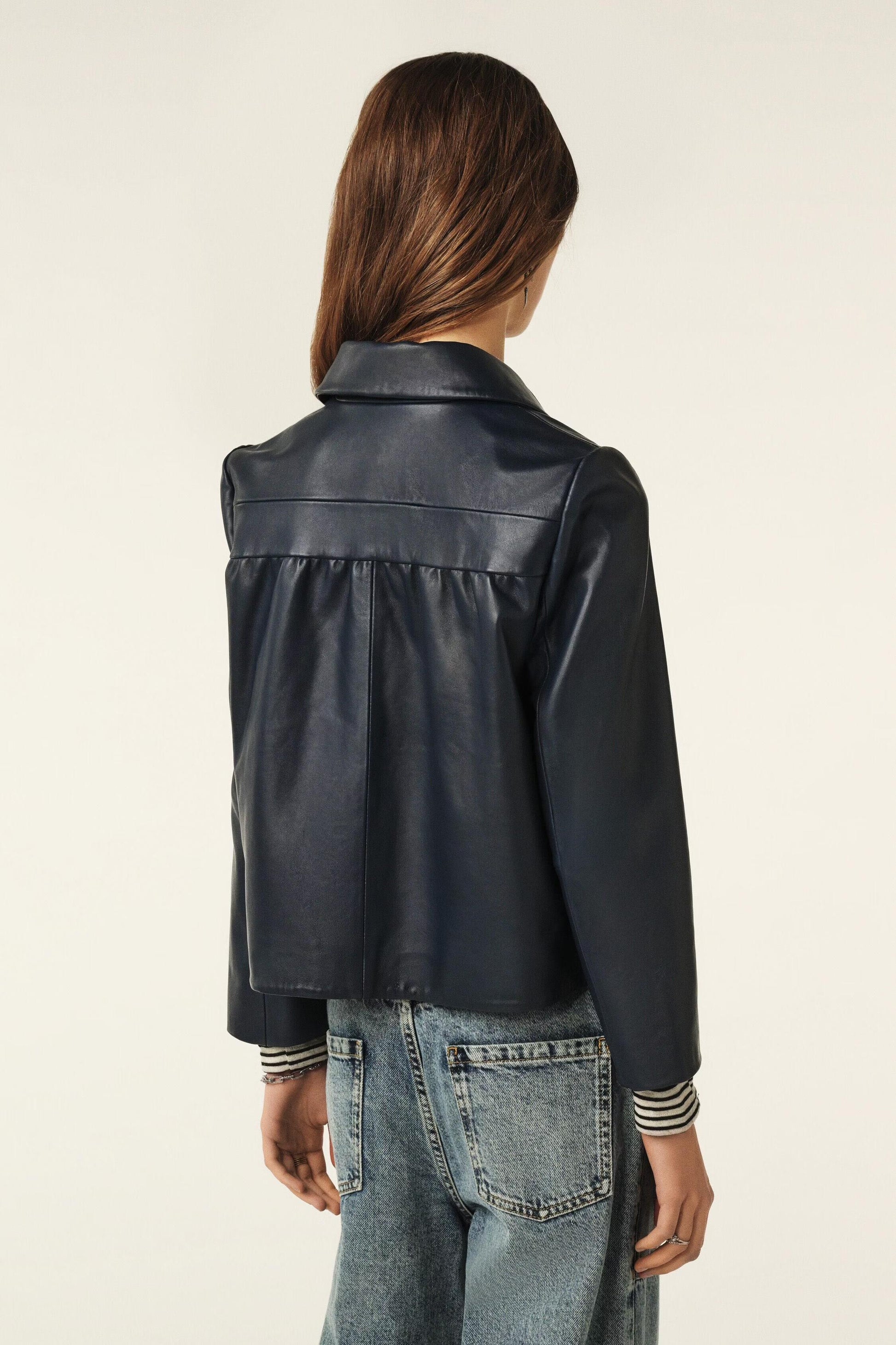 ba&sh Buttoned Jacket Milos Blue