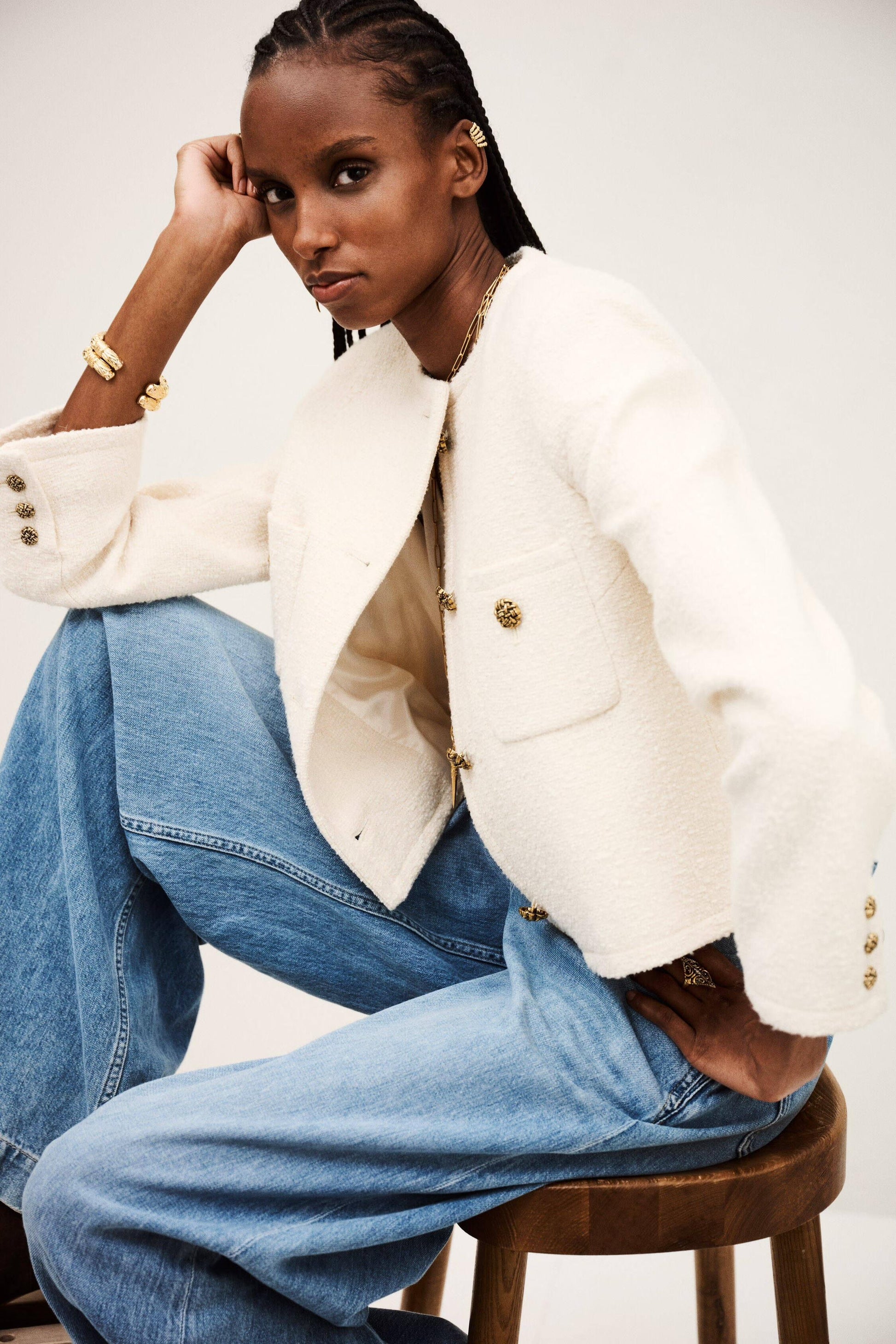 ba&sh Jacket Meredith Off-White