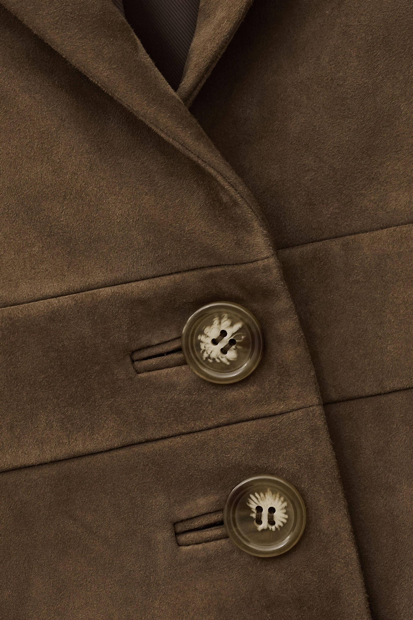 ba&sh Suede Leather Jacket Morfeo Green