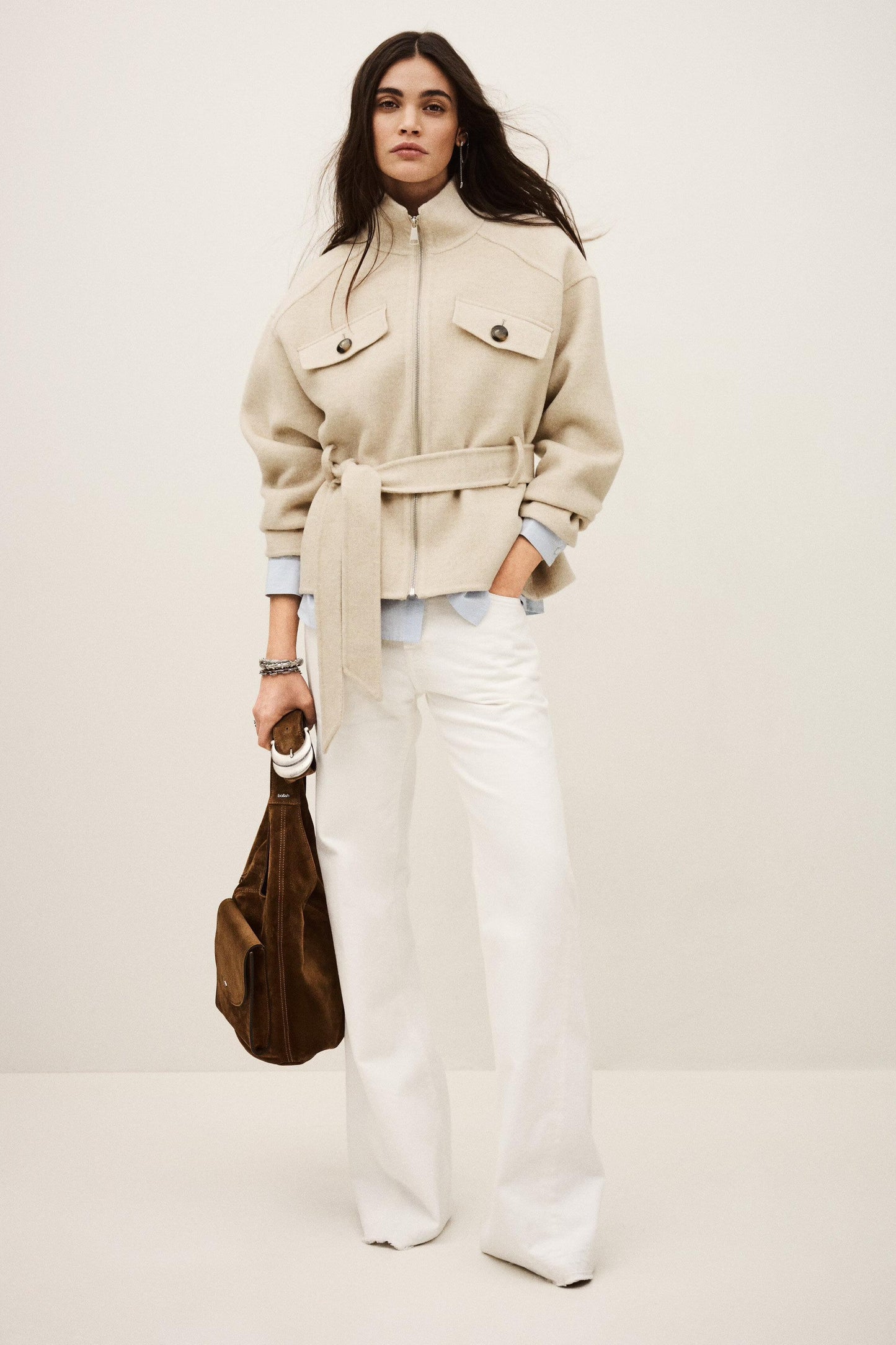 ba&sh Coat Lerica Beige