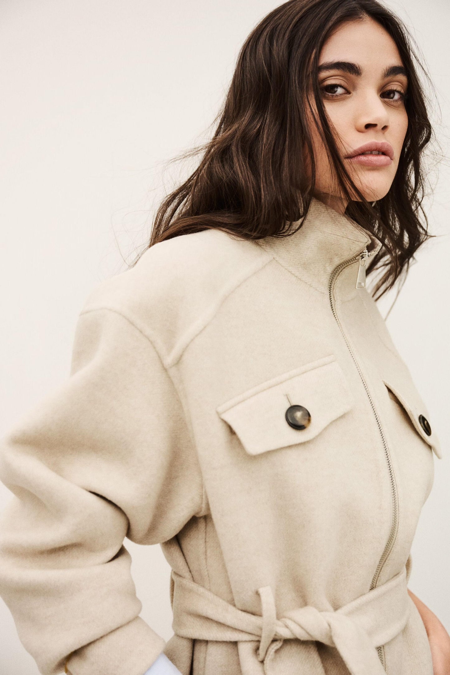 ba&sh Coat Lerica Beige