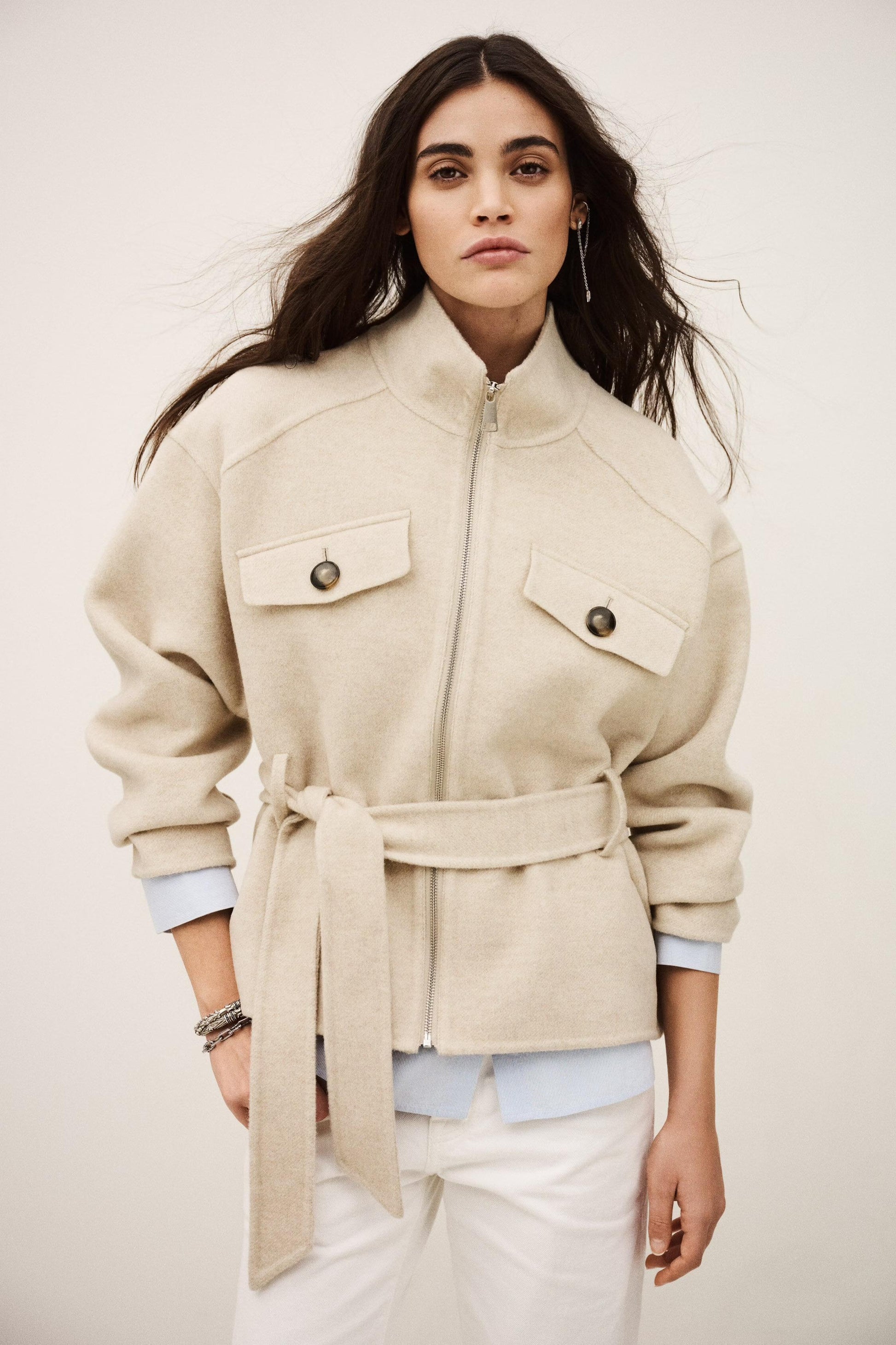 ba&sh Coat Lerica Beige