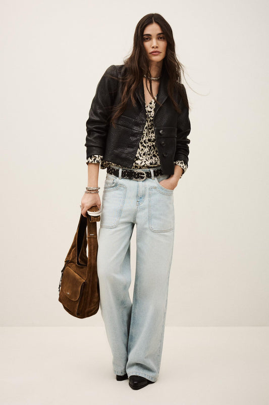 ba&sh Jacket Borfeo Black